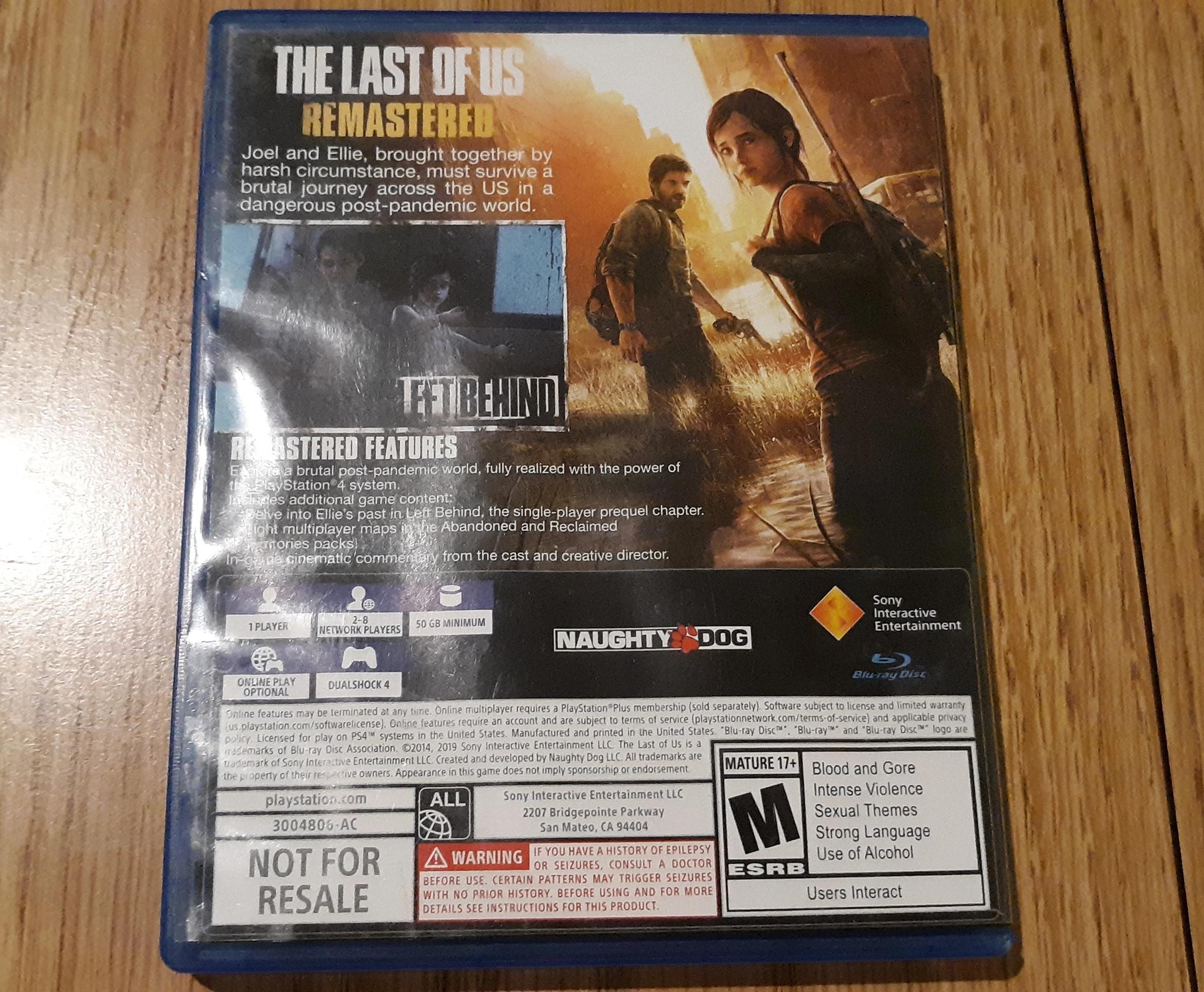 PS4 || The Last of Us Remastered