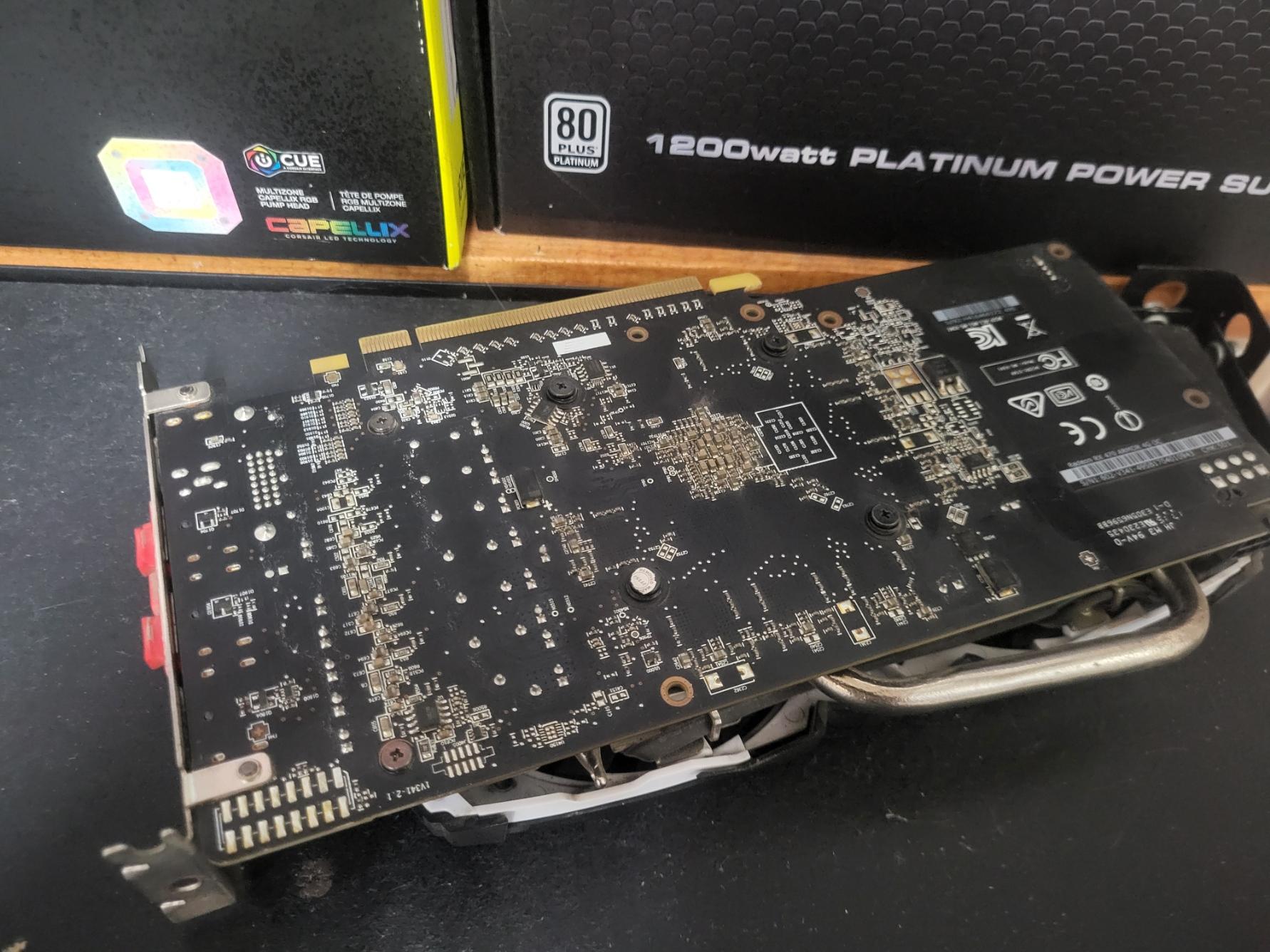 rx 470 4gb.  has one broken fan.