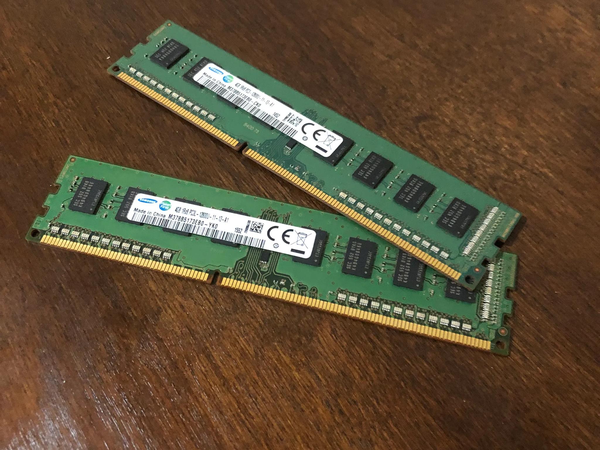 8gb DDR3 1600MHz (2x4gb)