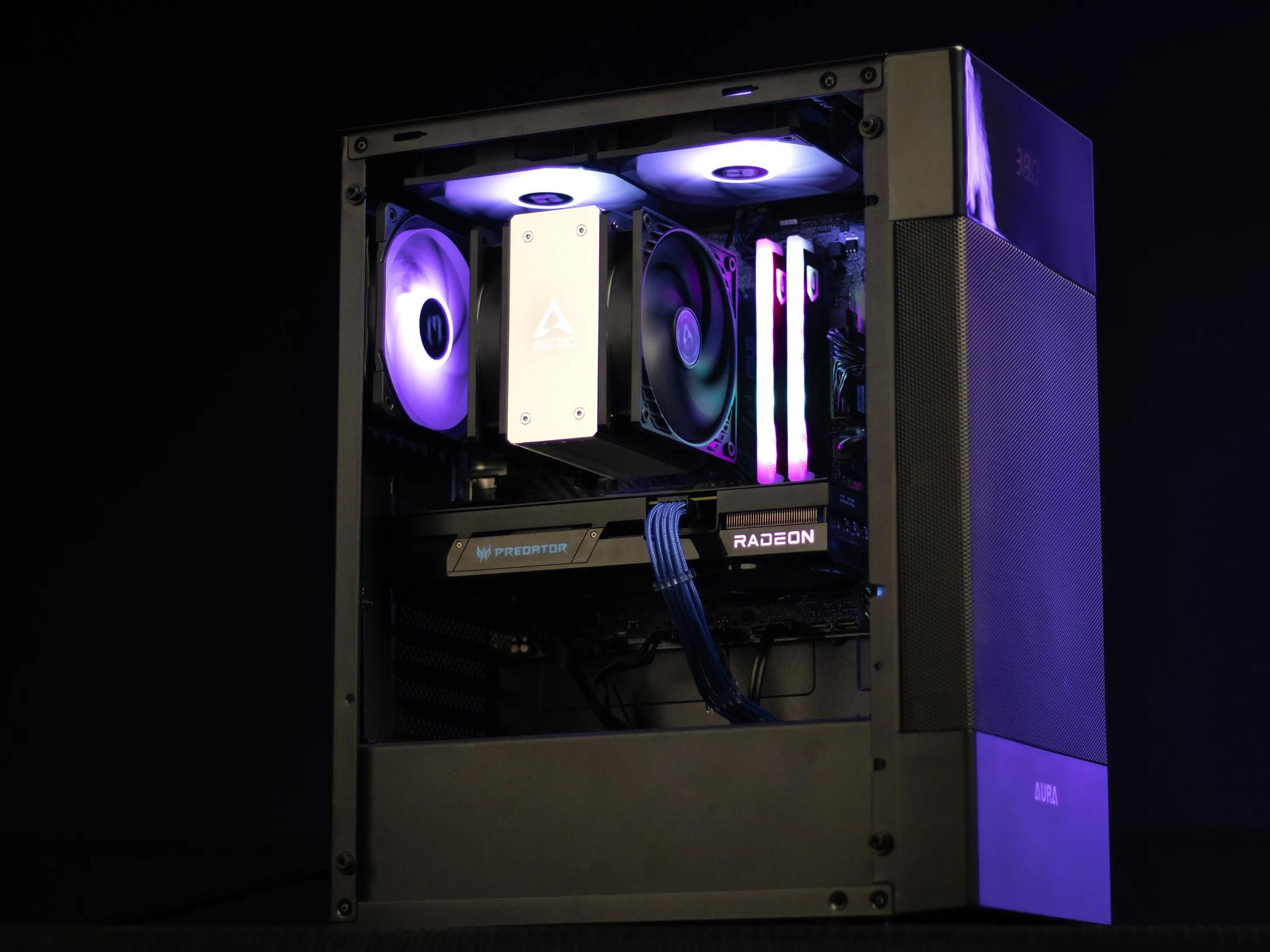 “Cyb3rThr4sh3r” RX 7600 8GB  Ryzen 5 5600G 32GB Windows 11 Pro 2.3TB Workstation Gaming PC