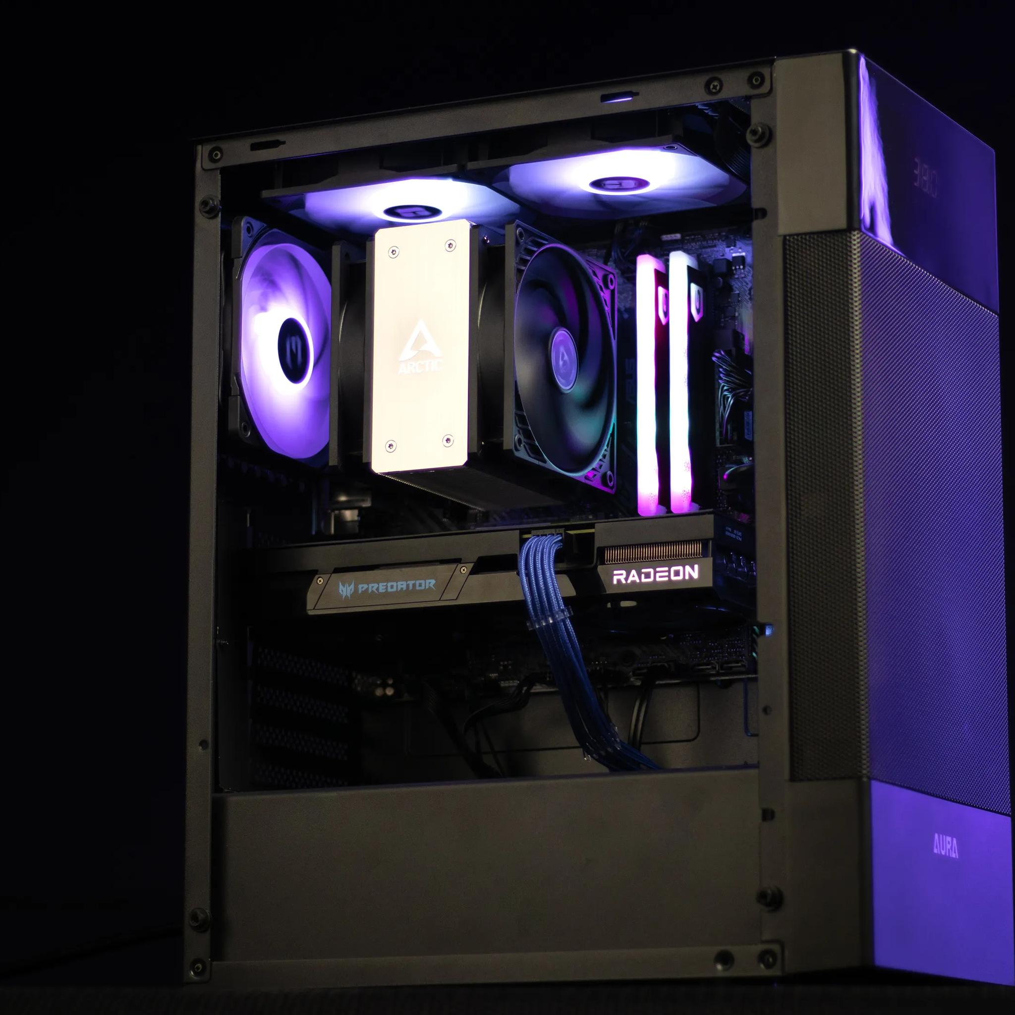 “Cyb3rThr4sh3r” RX 7600 8GB  Ryzen 5 5600G 32GB Windows 11 Pro 2.3TB Workstation Gaming PC