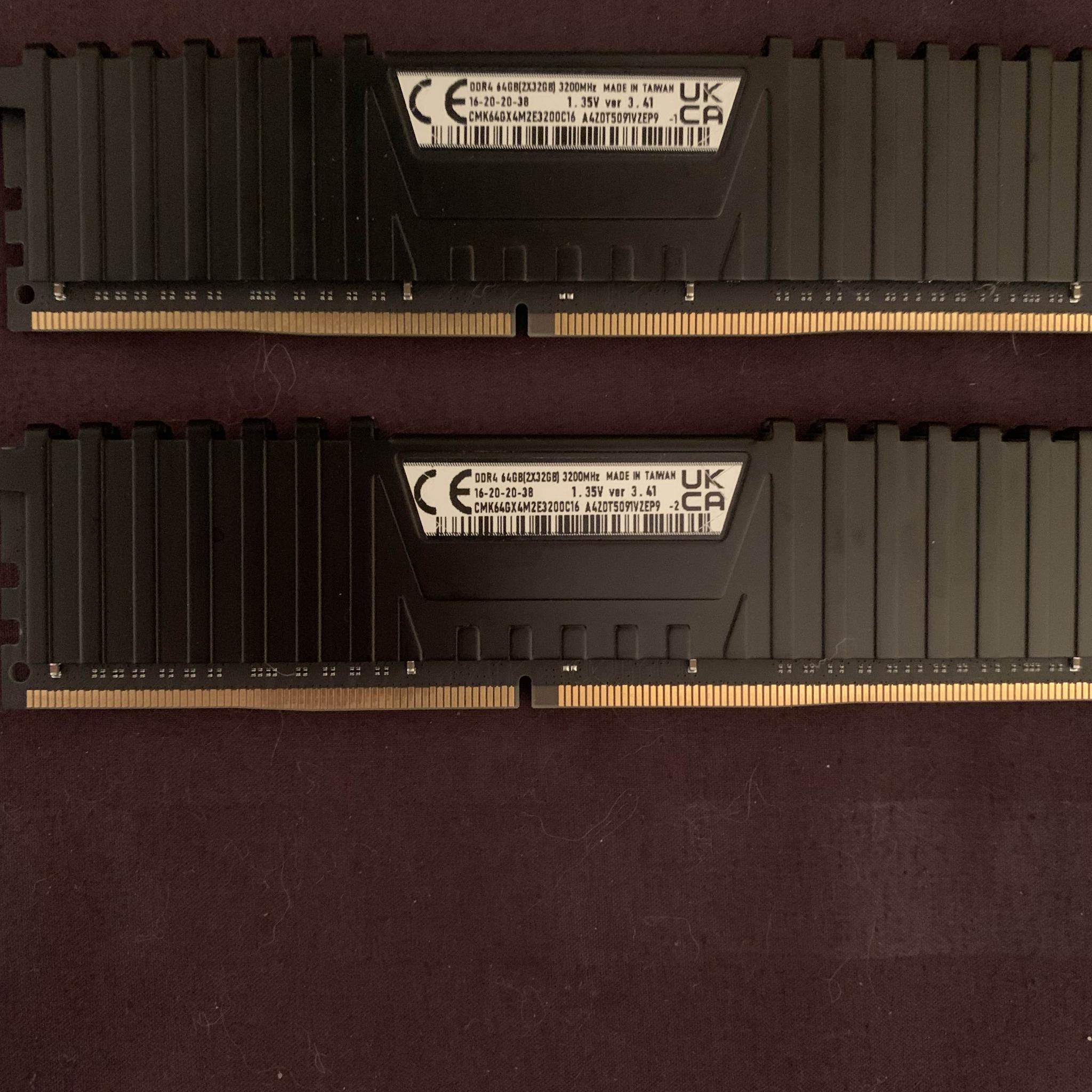 Corsair Vengeance LPX 64GB (2x32GB) DDR4‑3200 CL16 – New / Open Box