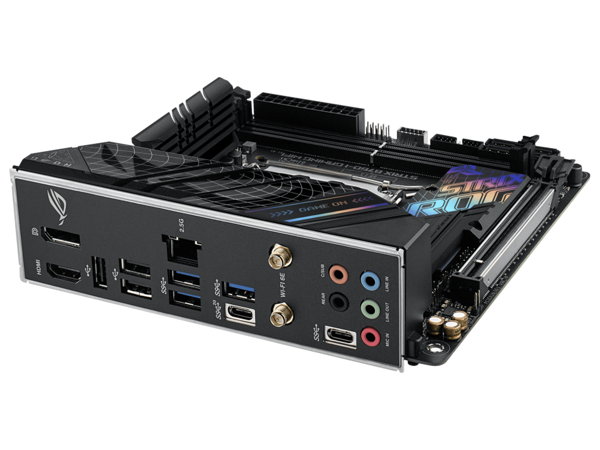 ASUS ROG STRIX B760-I GAMING WIFI Intel LGA 1700 B760 MicroATX Desktop Motherboard A