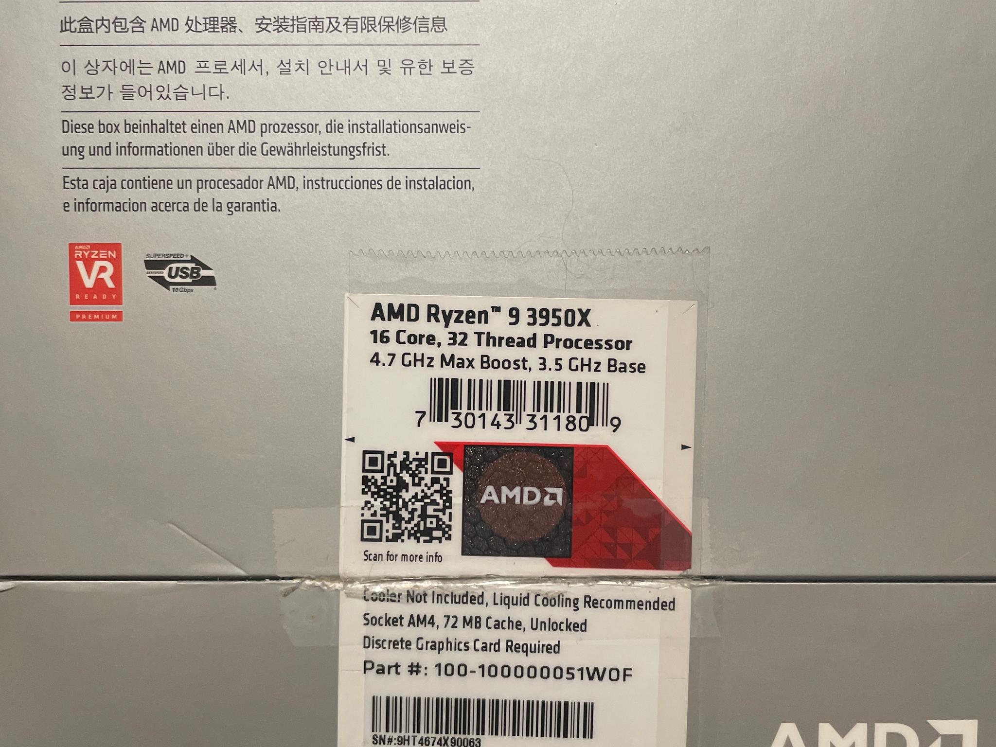 Ryzen 9 3950x mobo combo