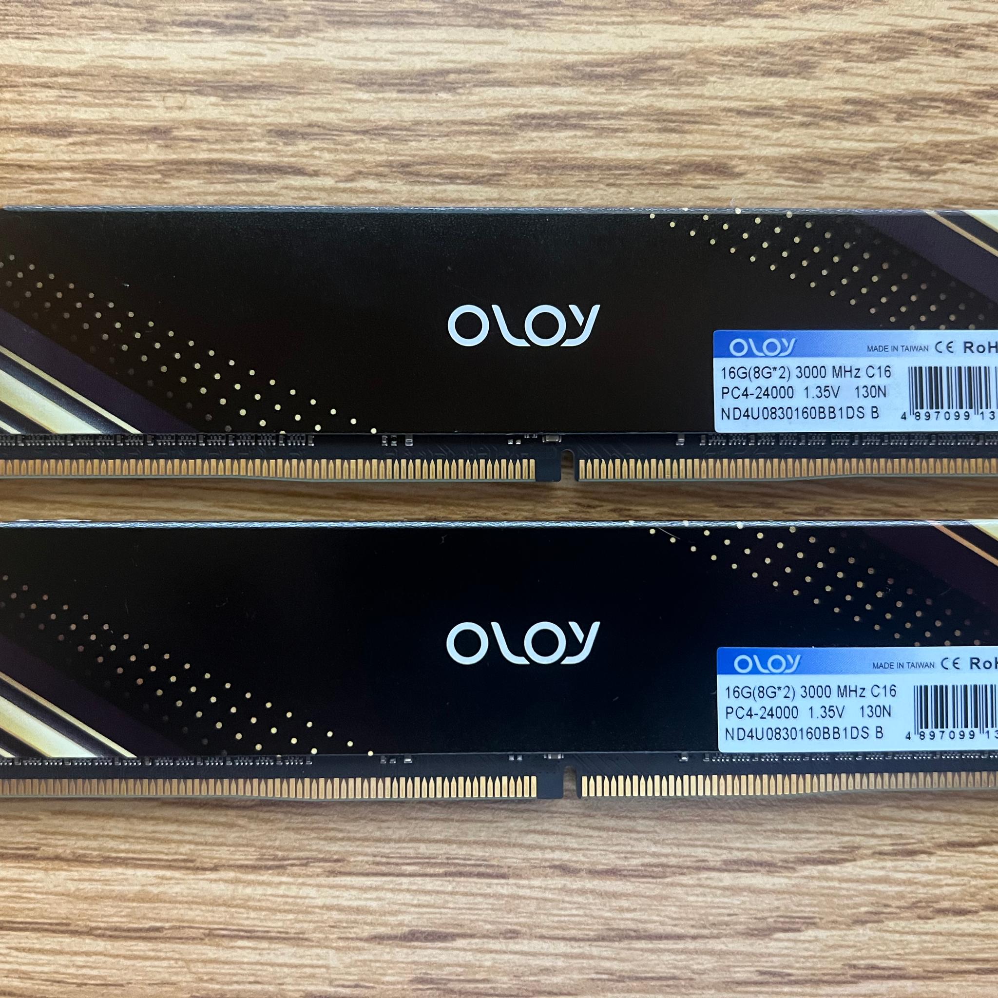 16GB (2x8GB) DDR4-3000MHz CL16 OLOY RAM Memory