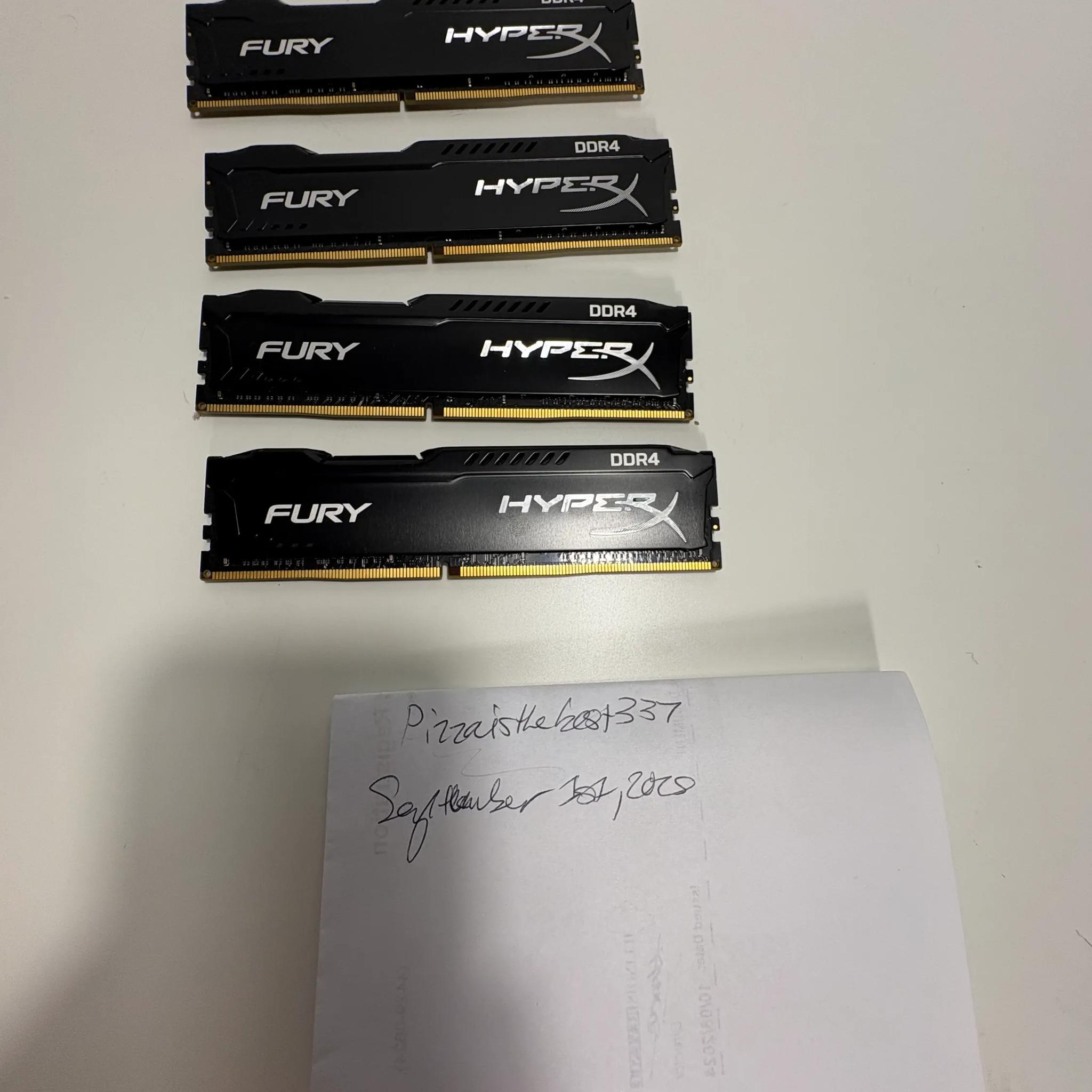 HyperX 32GB DDR4 (4 X 8GB)
