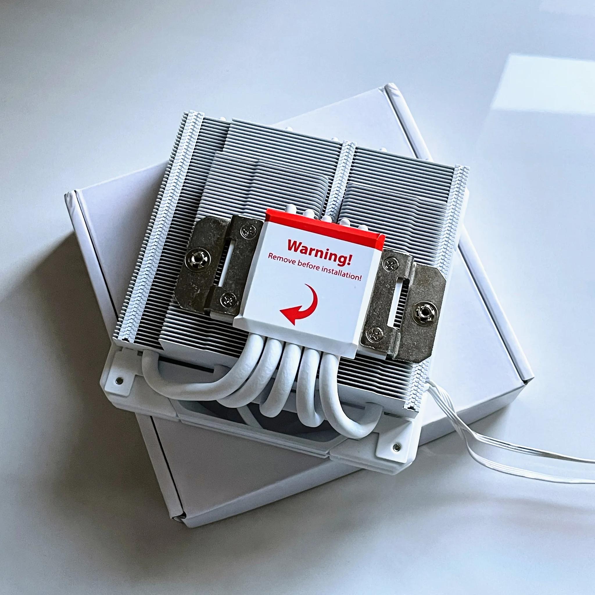 ID-COOLING IS-55 ARGB White Low Profile CPU Cooler, 57mm Height, 5 Heatpipes - Intel and AMD