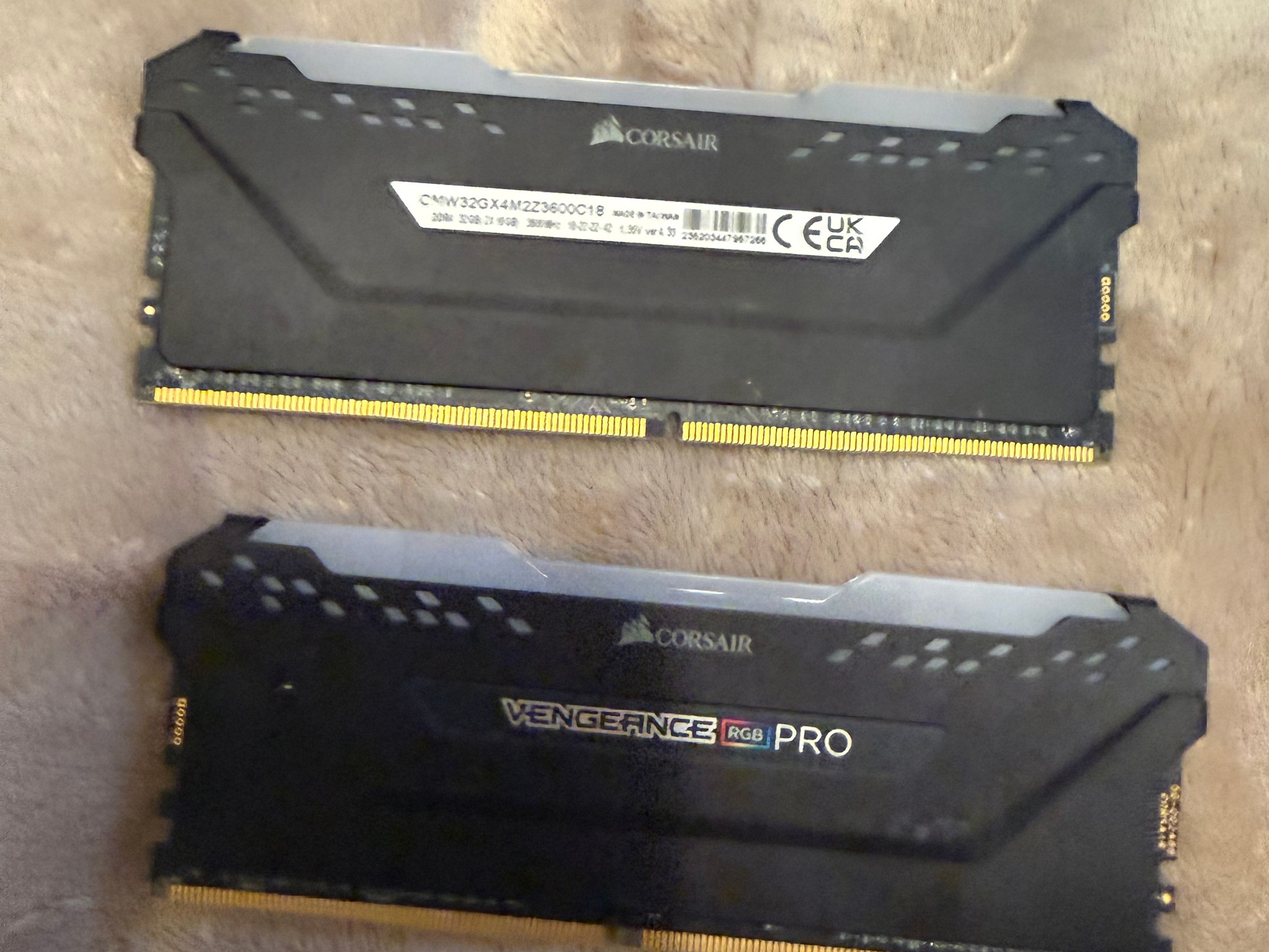 32gb 3600mhzcorsair rgb memory.