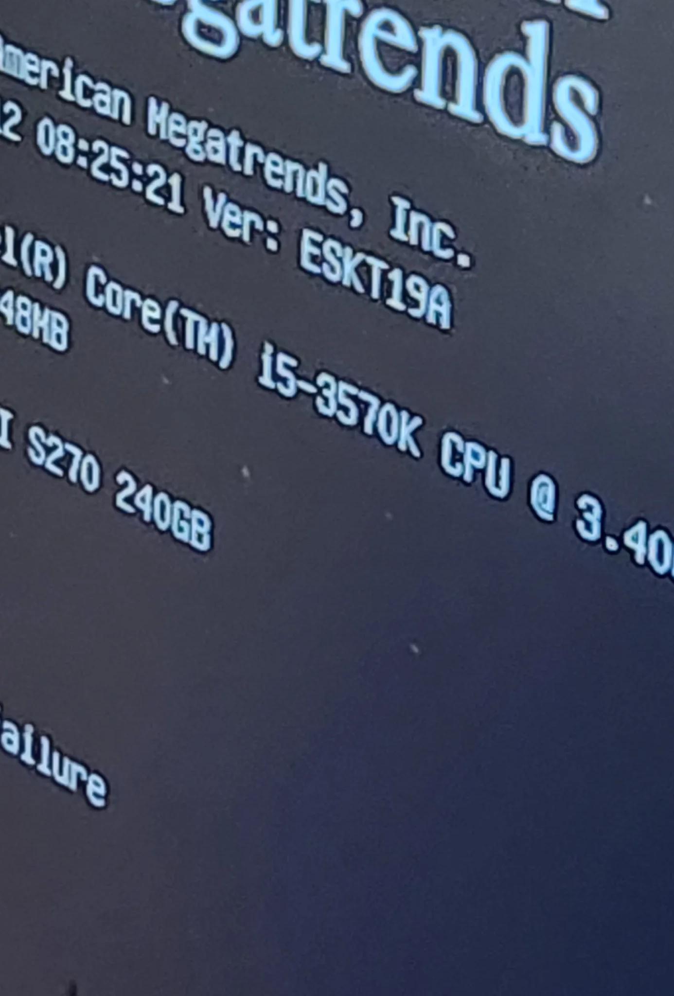 I5 3570k 4 core 4 threads