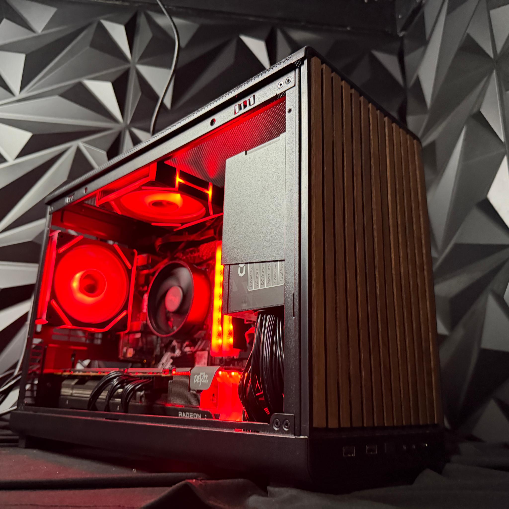 🌈🌲 NEON OAK 🌲🌈 Radeon RX 6750 XT Custom Gaming PC - Ryzen 5 5500