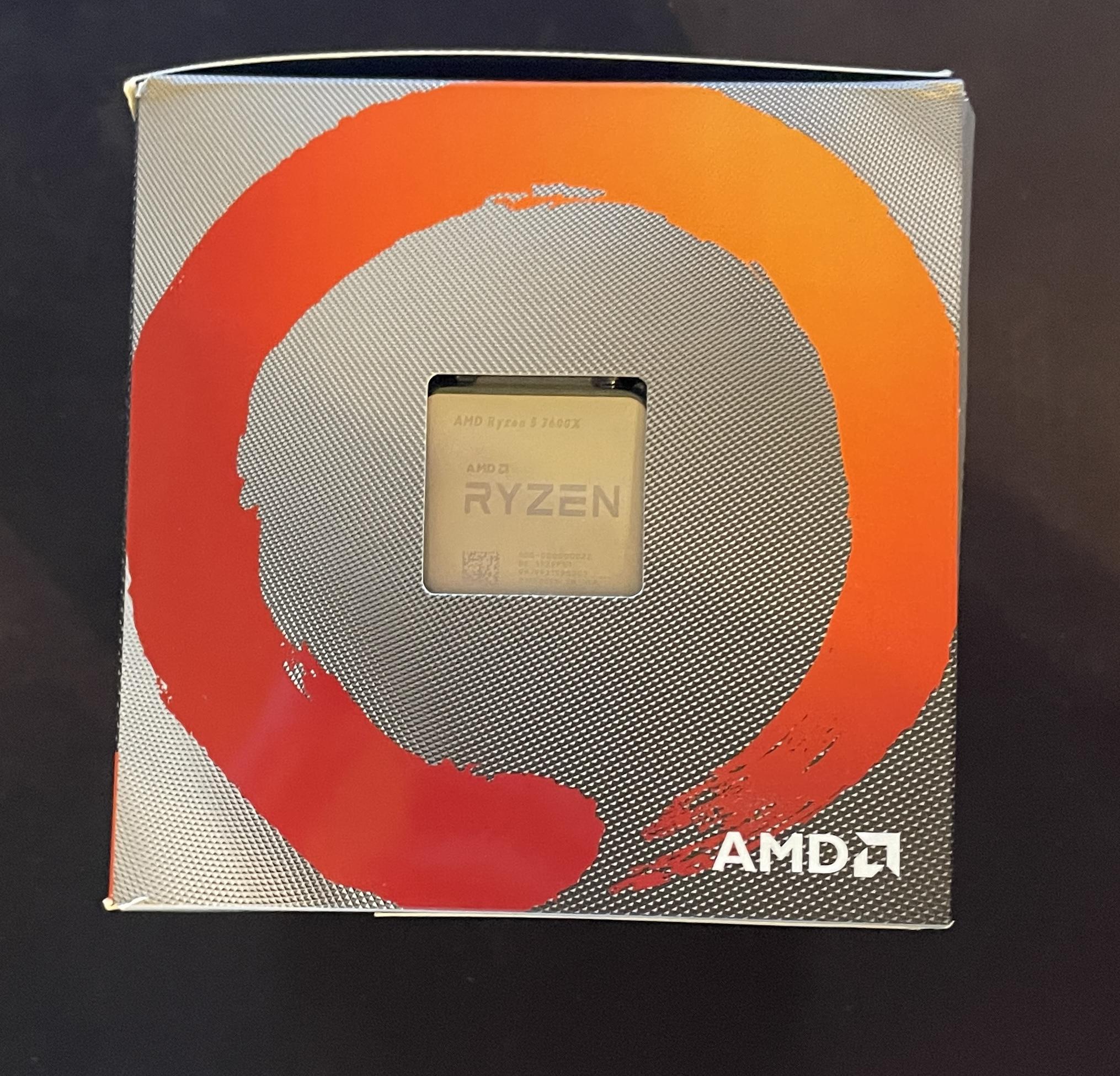 AMD Ryzen 5 3600x 6 Core, 12 Thread Processor w/ AMD Wraith CPU Cooler