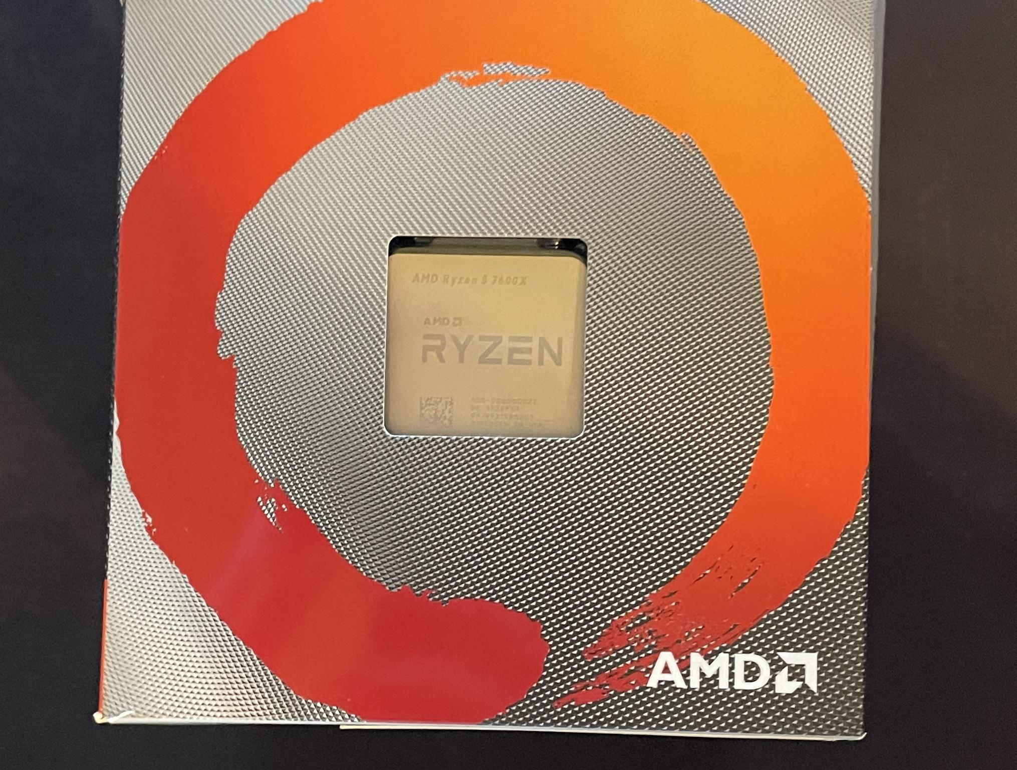 AMD Ryzen 5 3600x 6 Core, 12 Thread Processor w/ AMD Wraith CPU Cooler