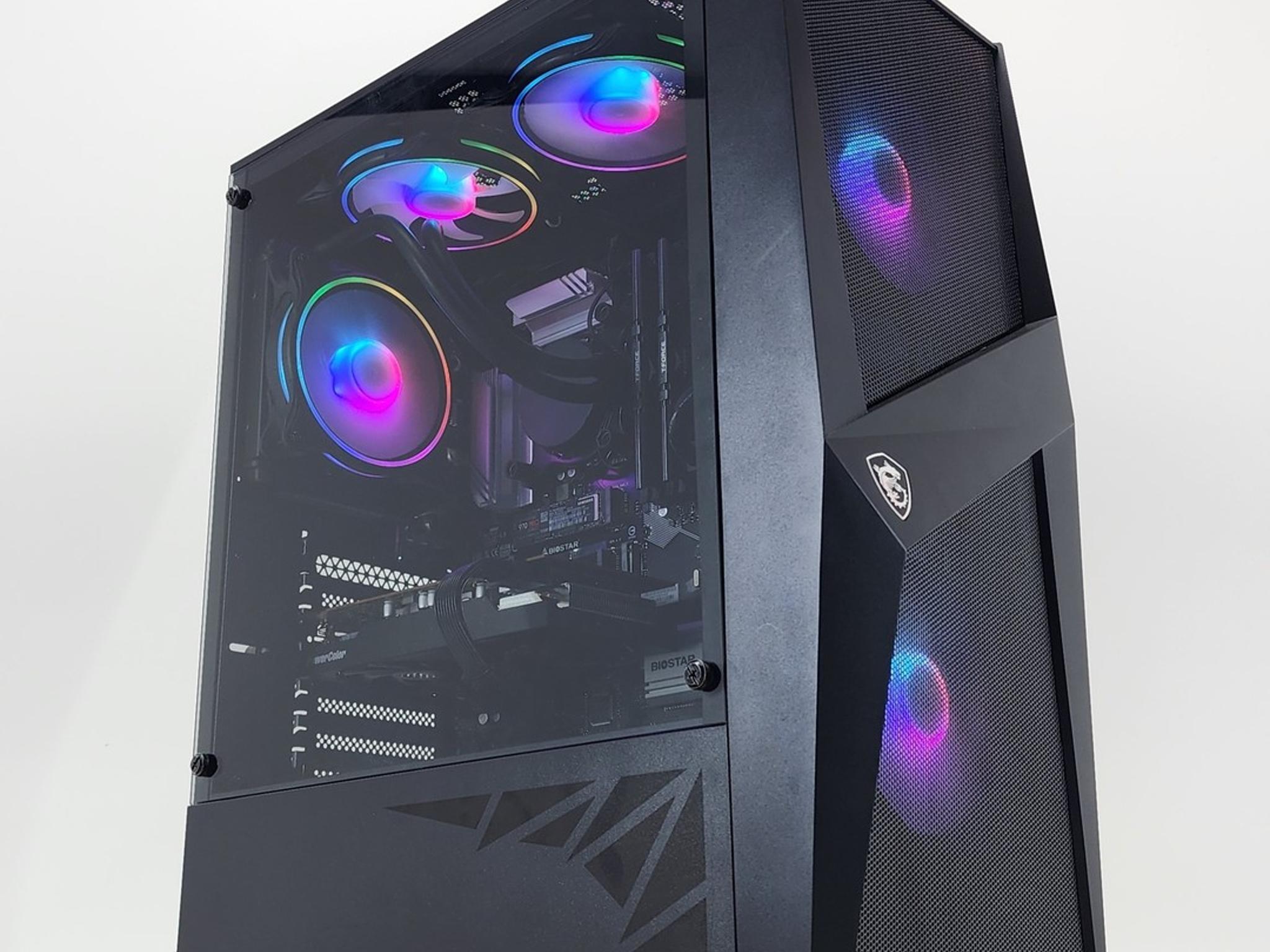 Gaming PC i7-10700K 16GB RAM 500GB SSD + 1TB HDD RX 6600 XT 8GB Win11 Computer