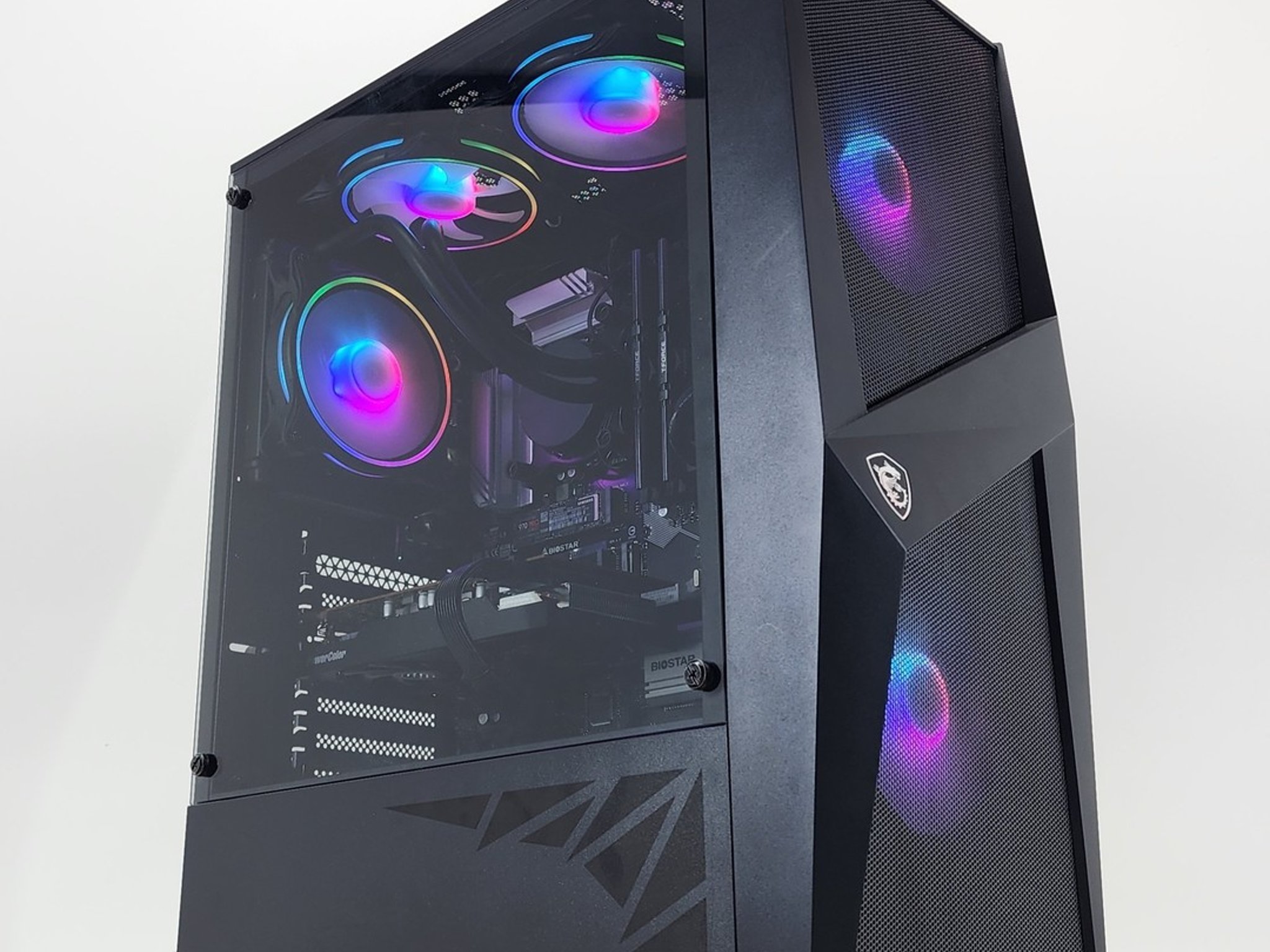Gaming PC i7-10700K 16GB RAM 500GB SSD + 1TB HDD RX 6600 XT 8GB Win11 Computer