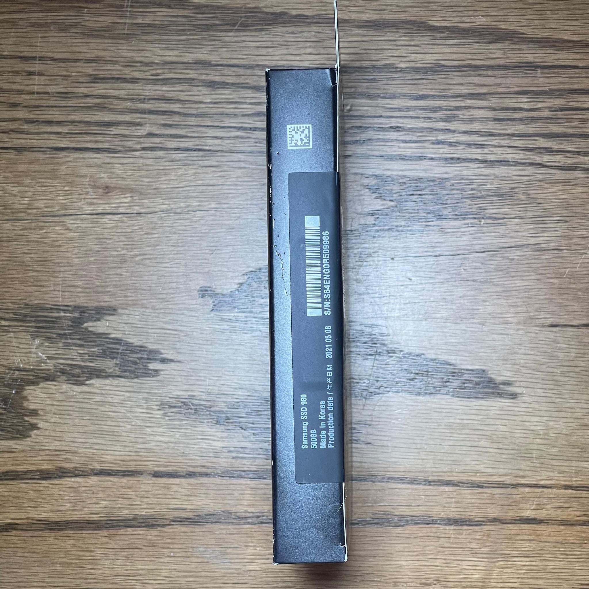 New, Samsung 980 500GB NVMe M.2 SSD