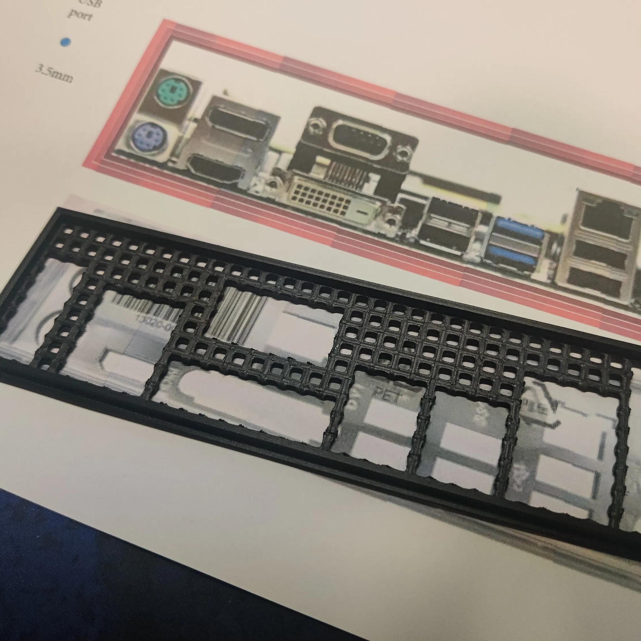 ASUS B85M-E I/O Shield [3D Print]