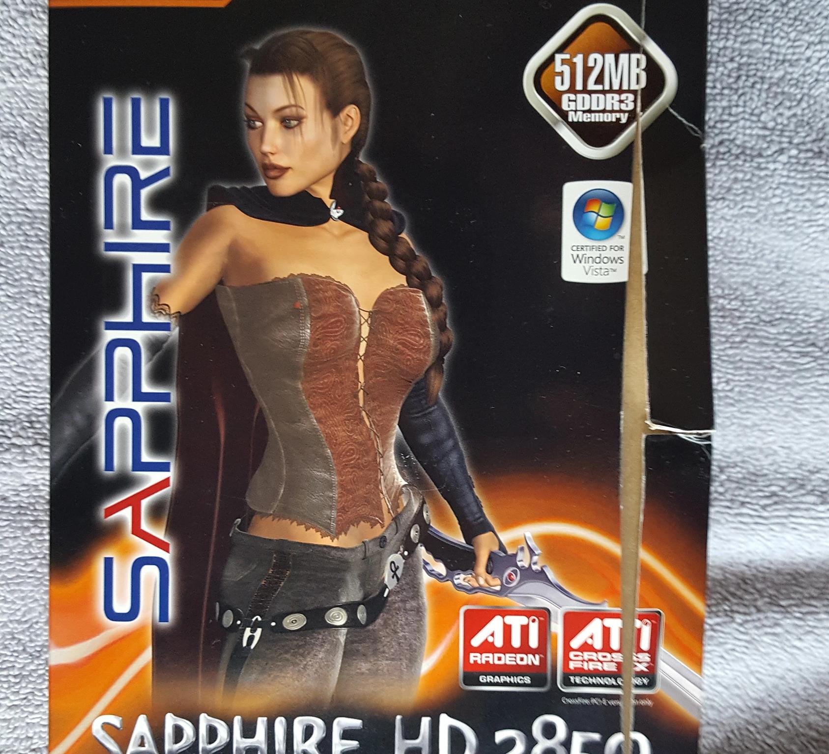 Sapphire Radeon HD 3850 512MB GDDR3, used w/ accessories