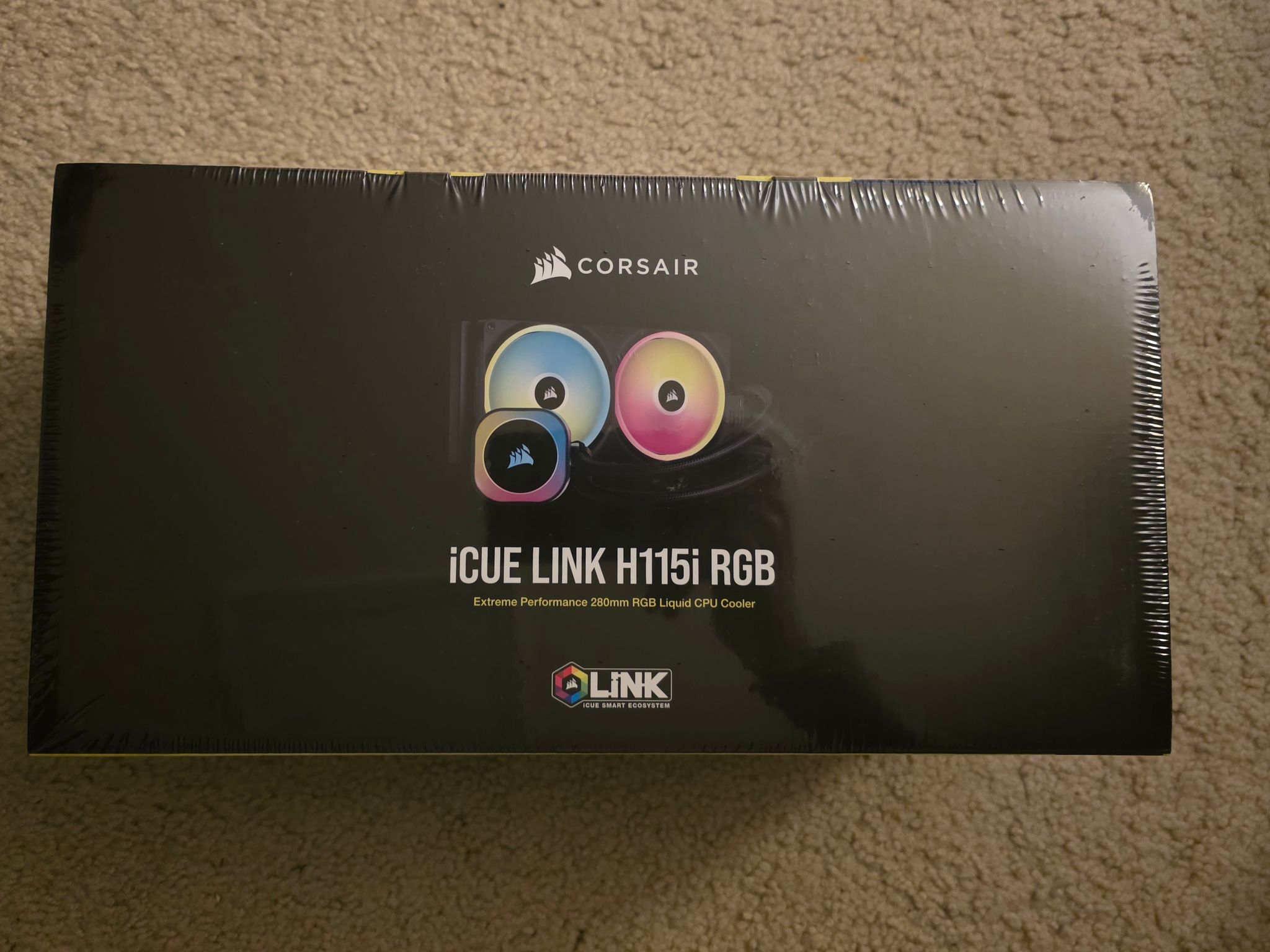 CORSAIR iCUE Link H115i 280mm AIO RGB Liquid CPU Cooler Black Brand New In Box Sealed