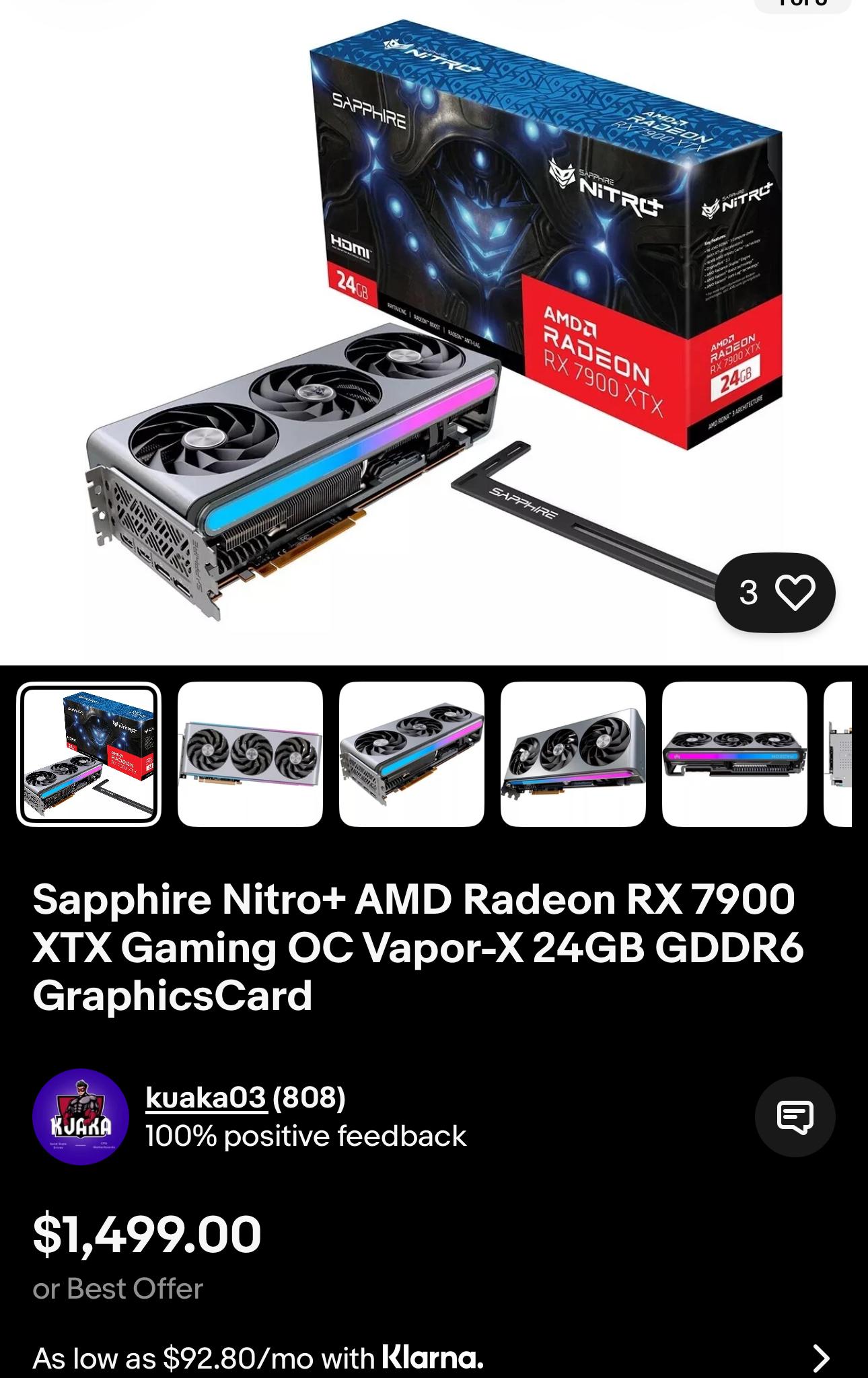 Sapphire NITRO+ Radeon RX 7900 XTX