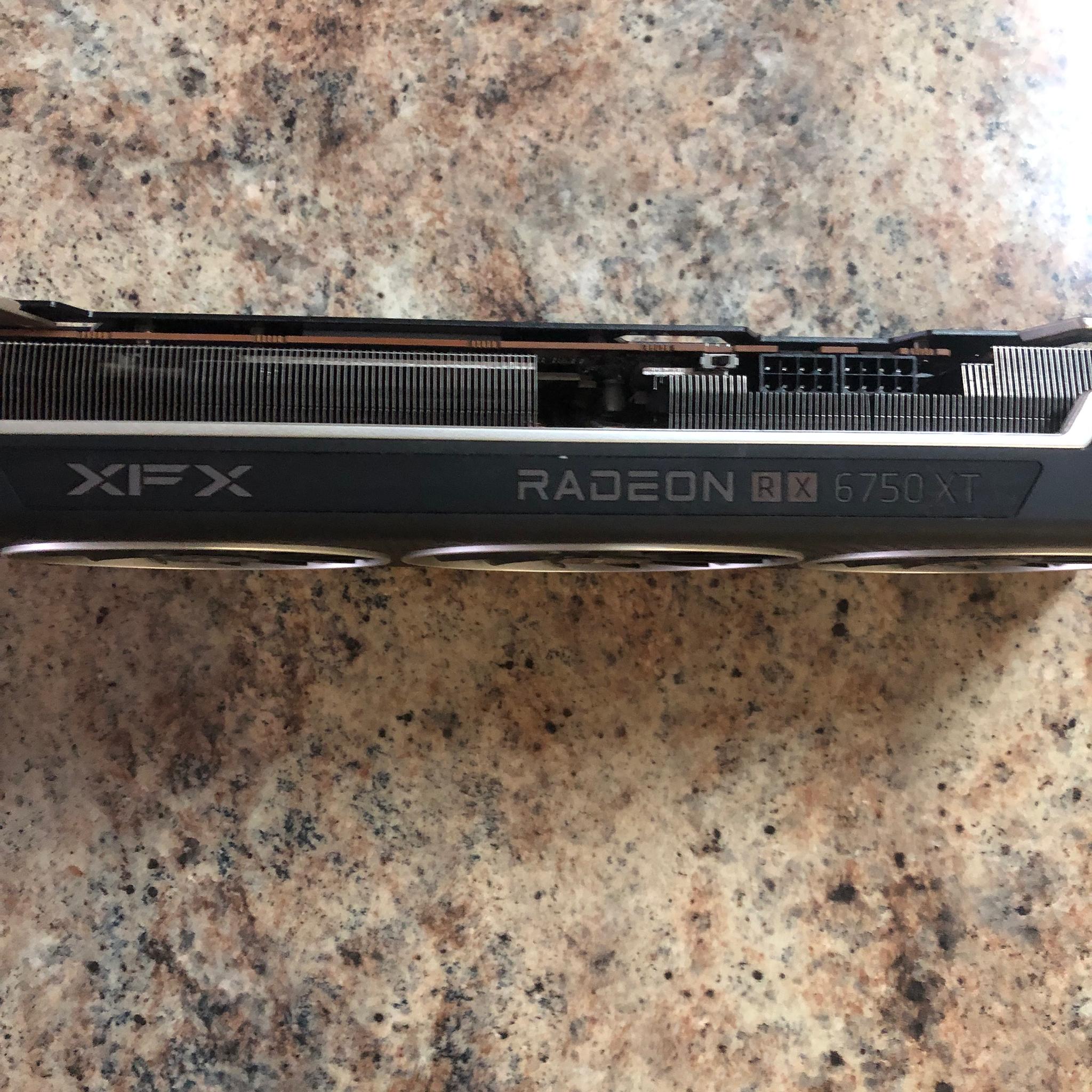xfx Radeon 6750xt 1440p gaming graphics card.