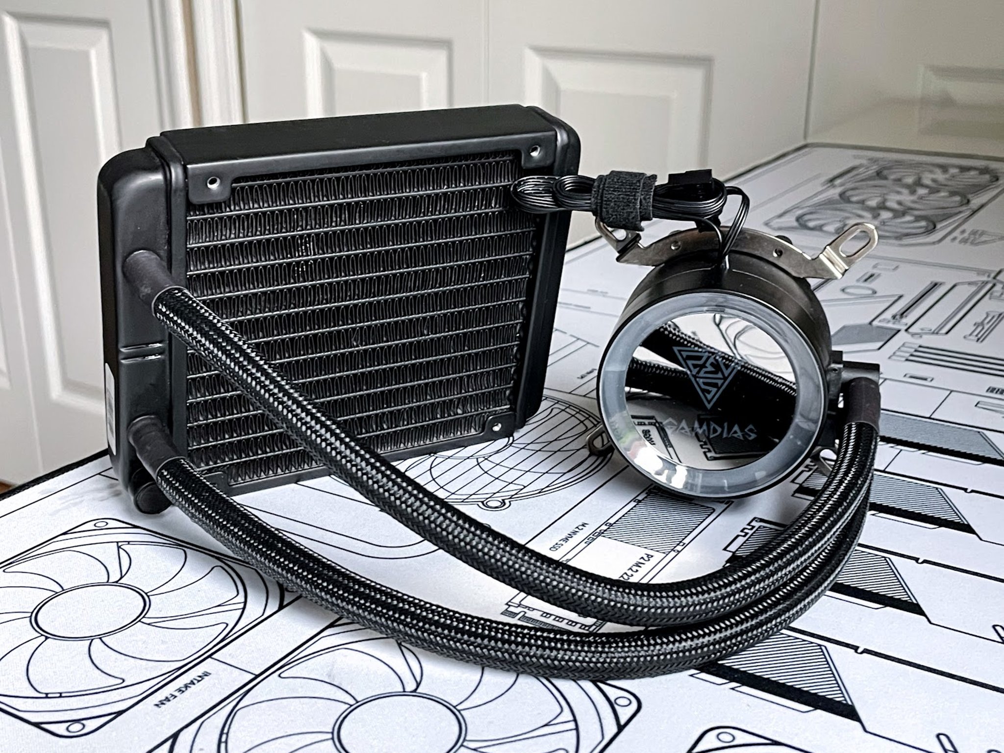 Gamdias Chione E2-120 Lite 120mm AIO All-In-One Liquid CPU Cooler (AS-IS/Missing Radiator Fan & Hub)
