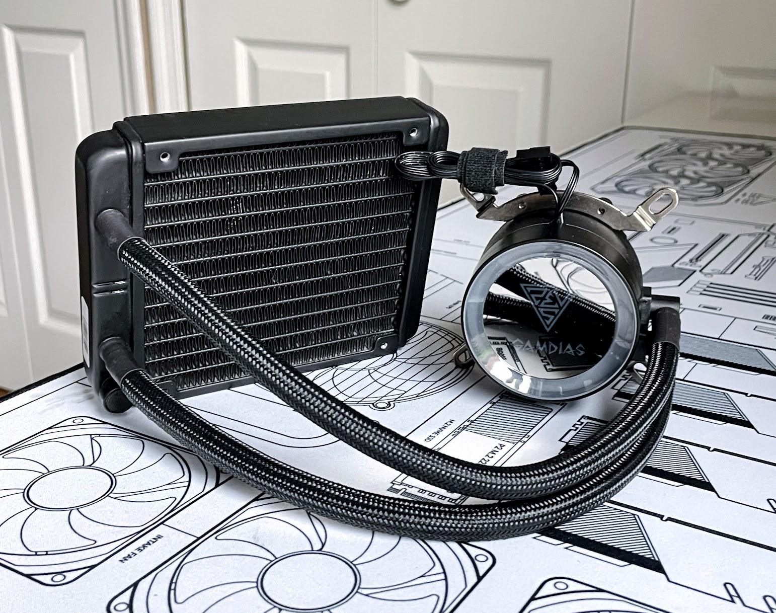 Gamdias Chione E2-120 Lite 120mm AIO All-In-One Liquid CPU Cooler (AS-IS/Missing Radiator Fan & Hub)
