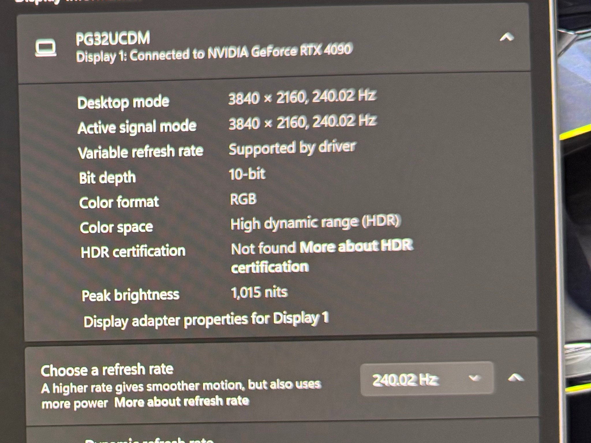 ASUS Swift QD-OLED PG32UCDM 32"