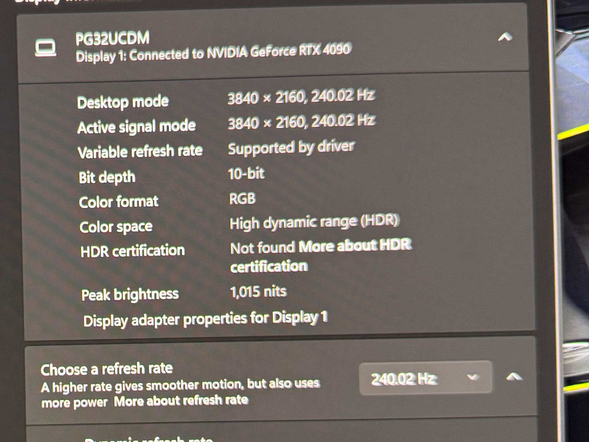 ASUS Swift QD-OLED PG32UCDM 32"