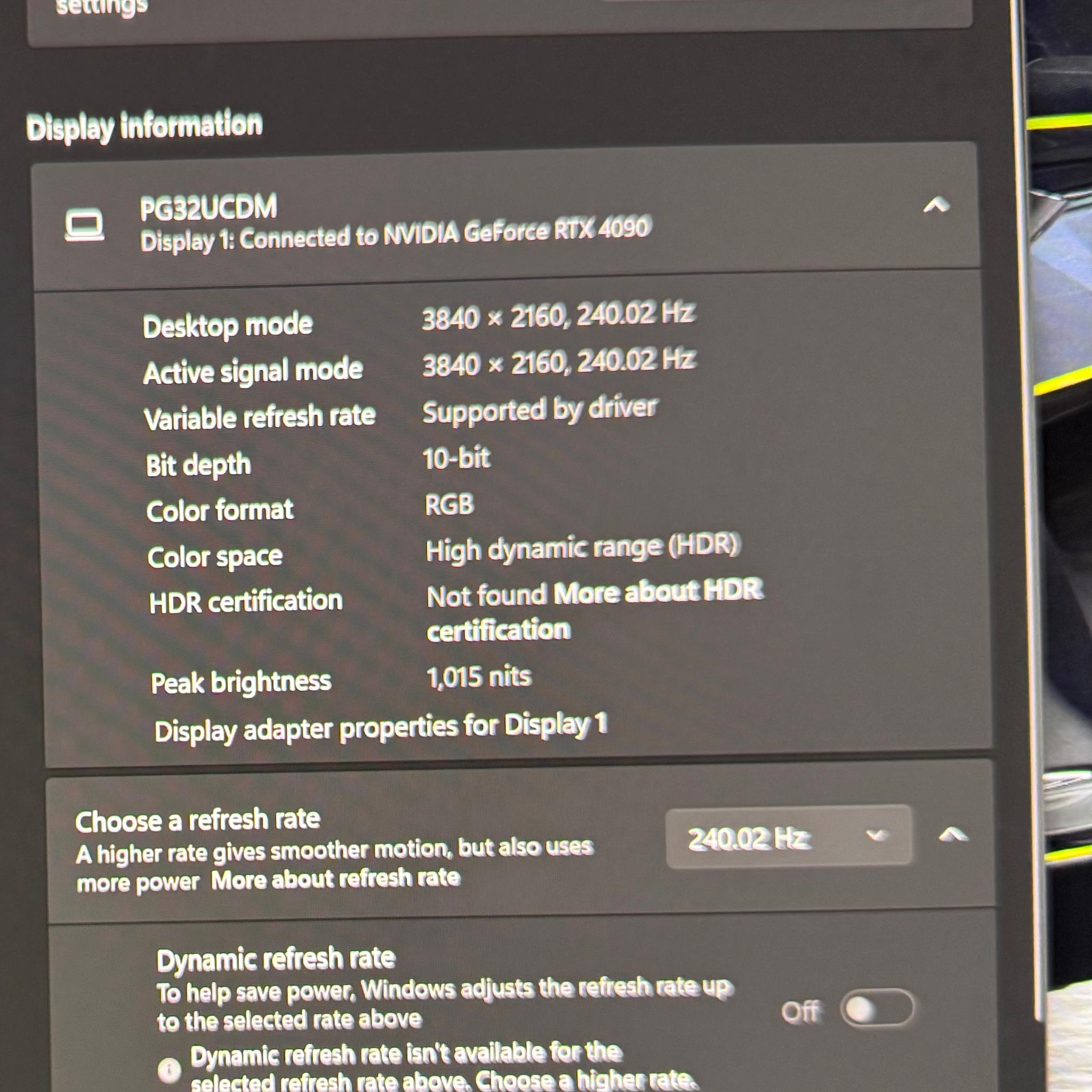 ASUS Swift QD-OLED PG32UCDM 32"