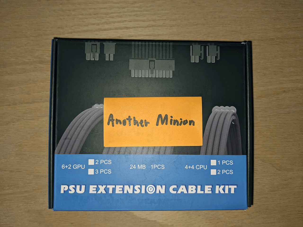 White and Grey PSU Extension Cable Kit