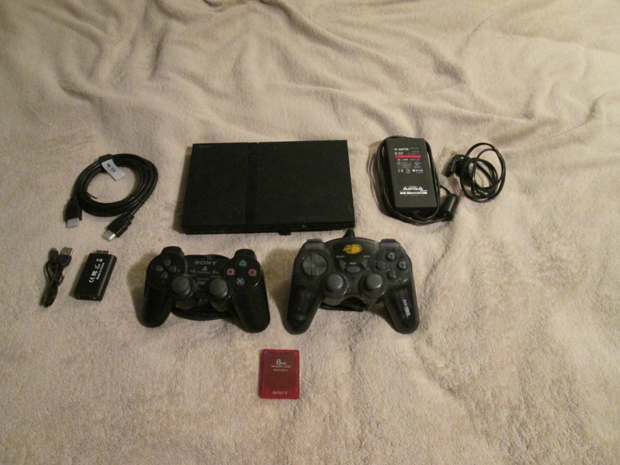 Playstation 2 Ps2 Slim HDMI 256gb With Controllers, Games And Accessories