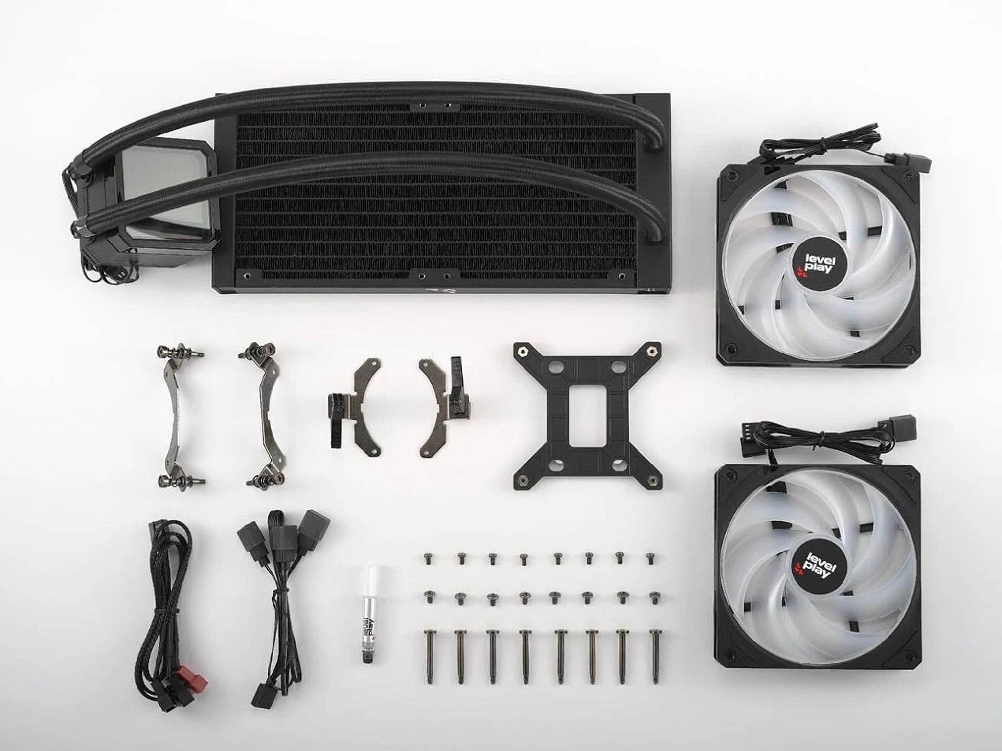 Levelplay Combat CL240 AIO Liquid Cooler- BLACK (NEW)