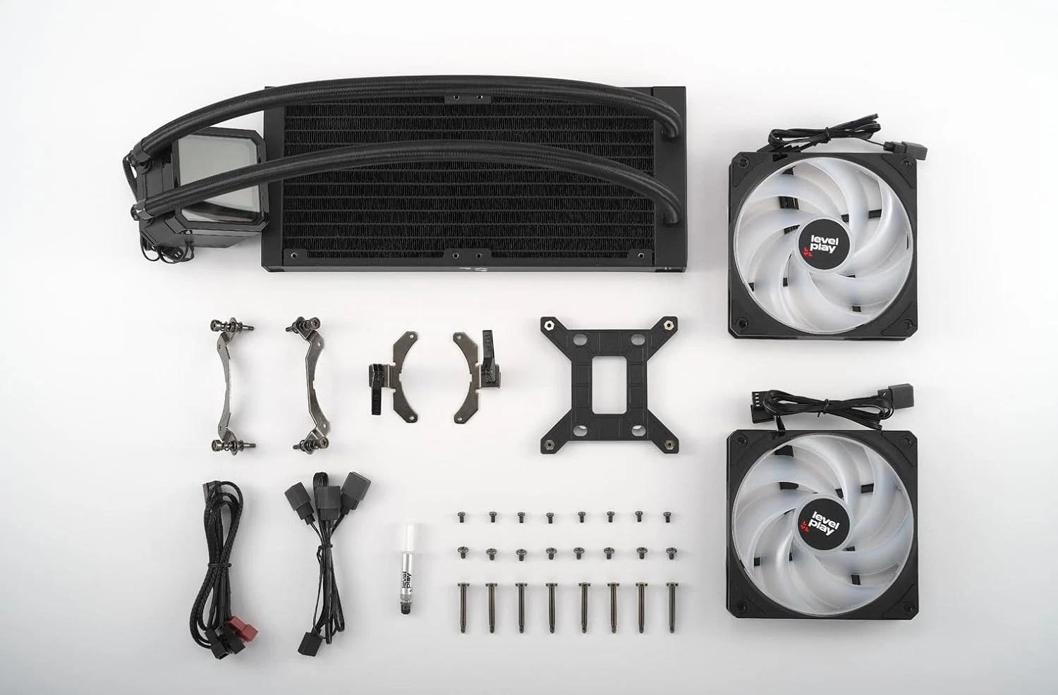 Levelplay Combat CL240 AIO Liquid Cooler- BLACK (NEW)