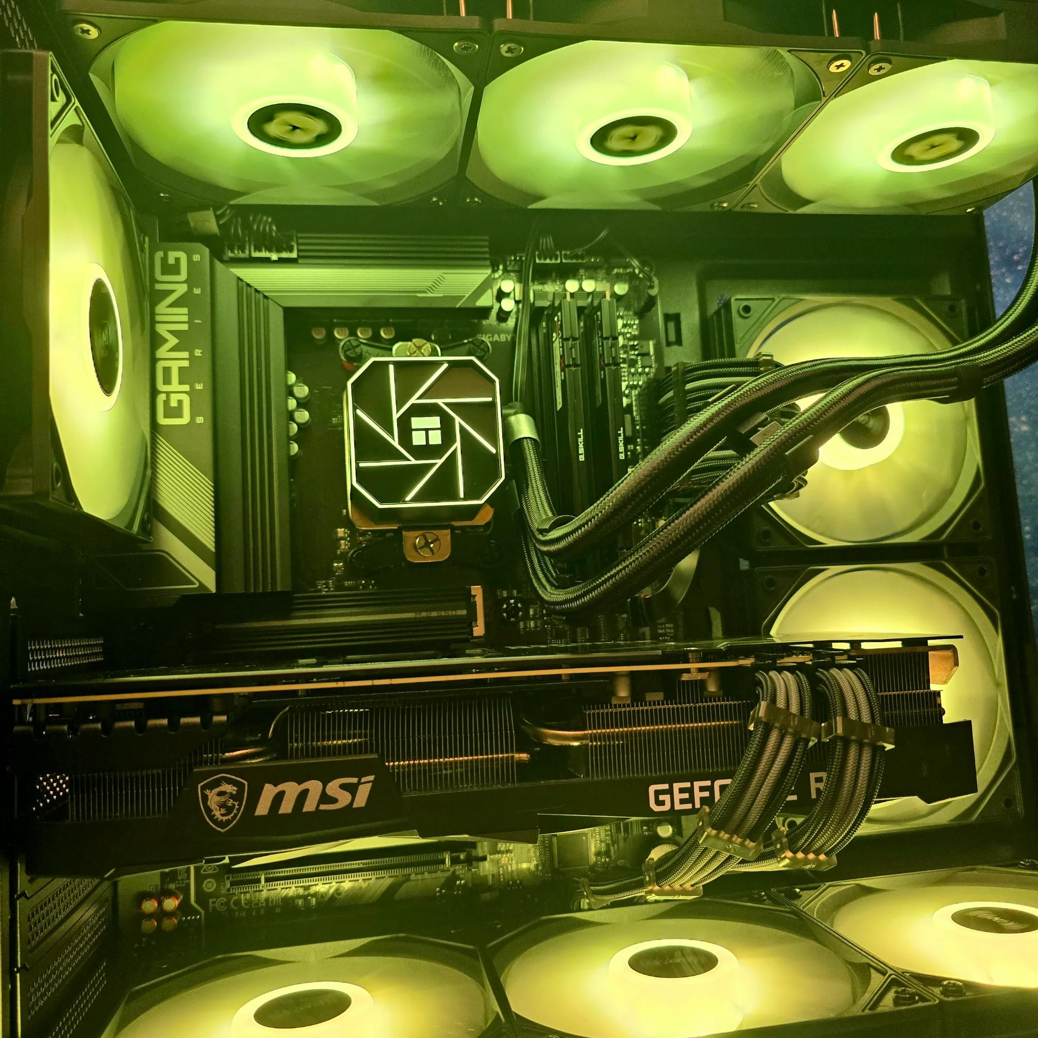 🟡⚫1440P CUSTOM AM5 PC | RTX 3080 OC | RYZEN 5 7600X | 6000Mhz 32GB RAM | 1TB M.2 SSD⚫🟡