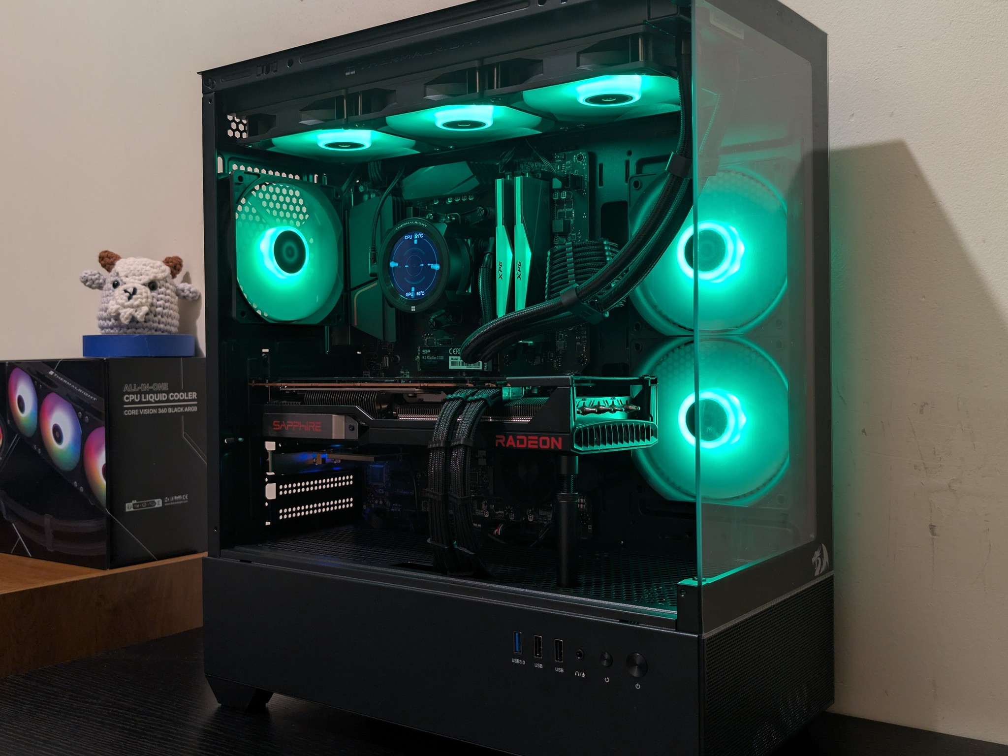 🔥🐦‍⬛ 1440p Gaming Beast | RX 6800XT| Ryzen 7 5800X | 1TB SSD | 32GB RAM | WiFi 6 & Bluetooth 🐦‍⬛🔥