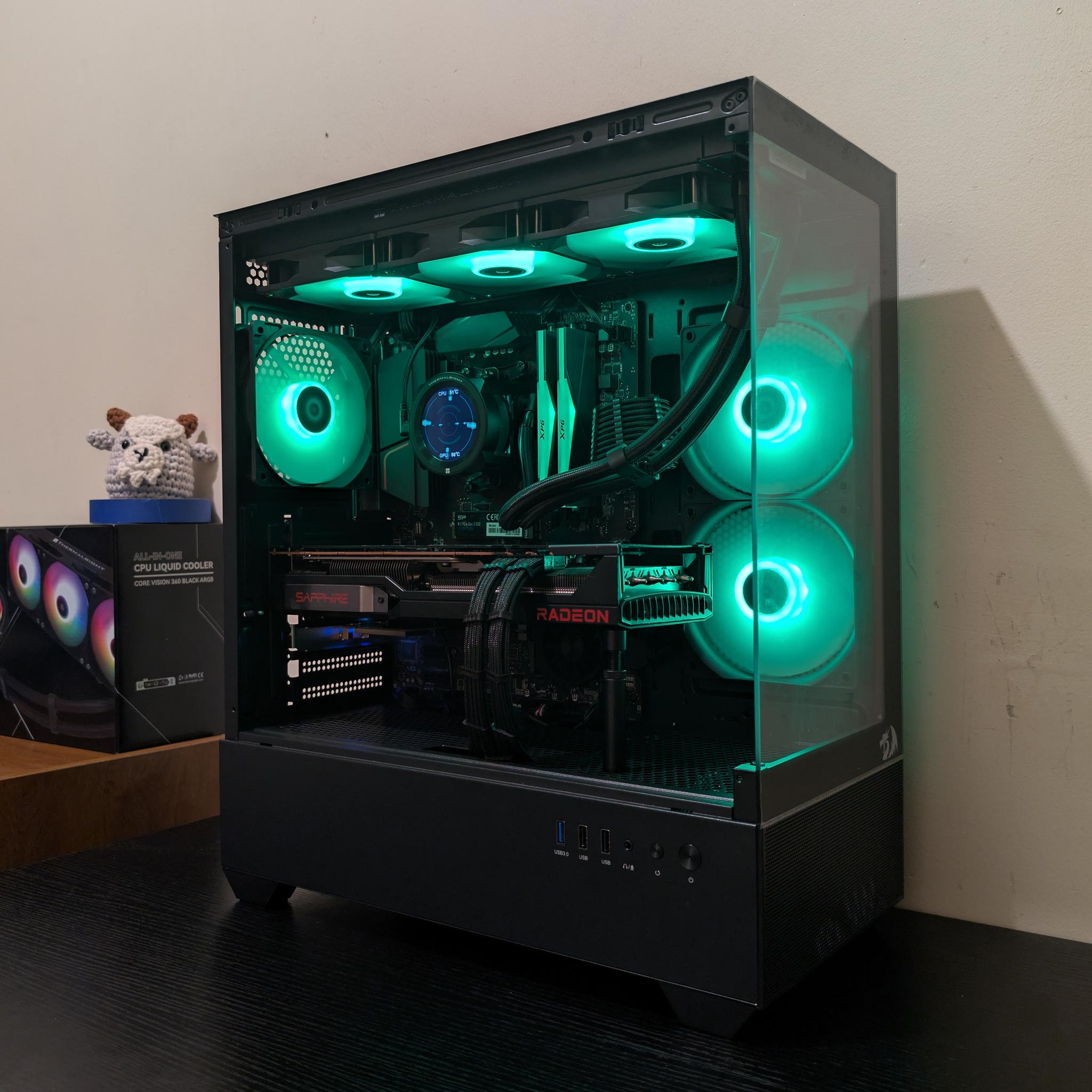 🔥🐦‍⬛ 1440p Gaming Beast | RX 6800XT| Ryzen 7 5800X | 1TB SSD | 32GB RAM | WiFi 6 & Bluetooth 🐦‍⬛🔥