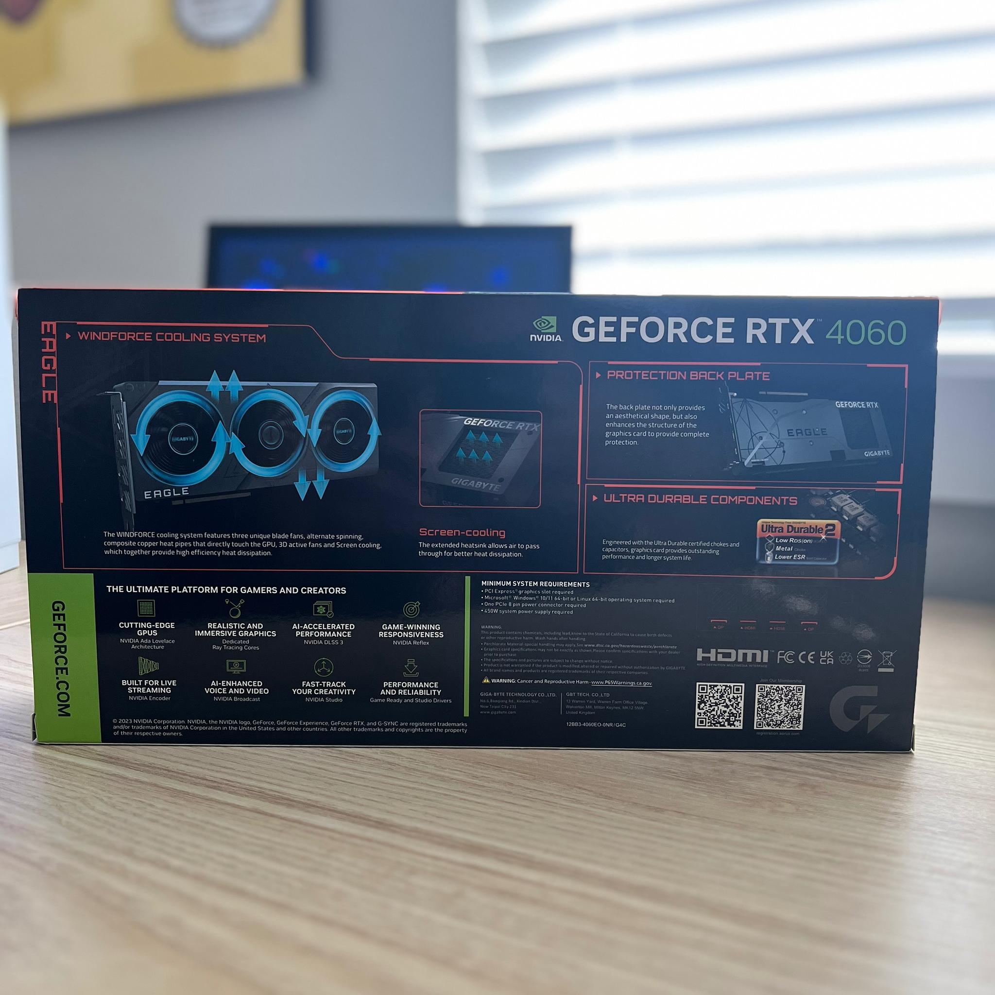 **SUMMER SALE** GIGABYTE - NVIDIA GeForce RTX 4060 EAGLE OC 8GB GDDR6 - GREAT CONDITION