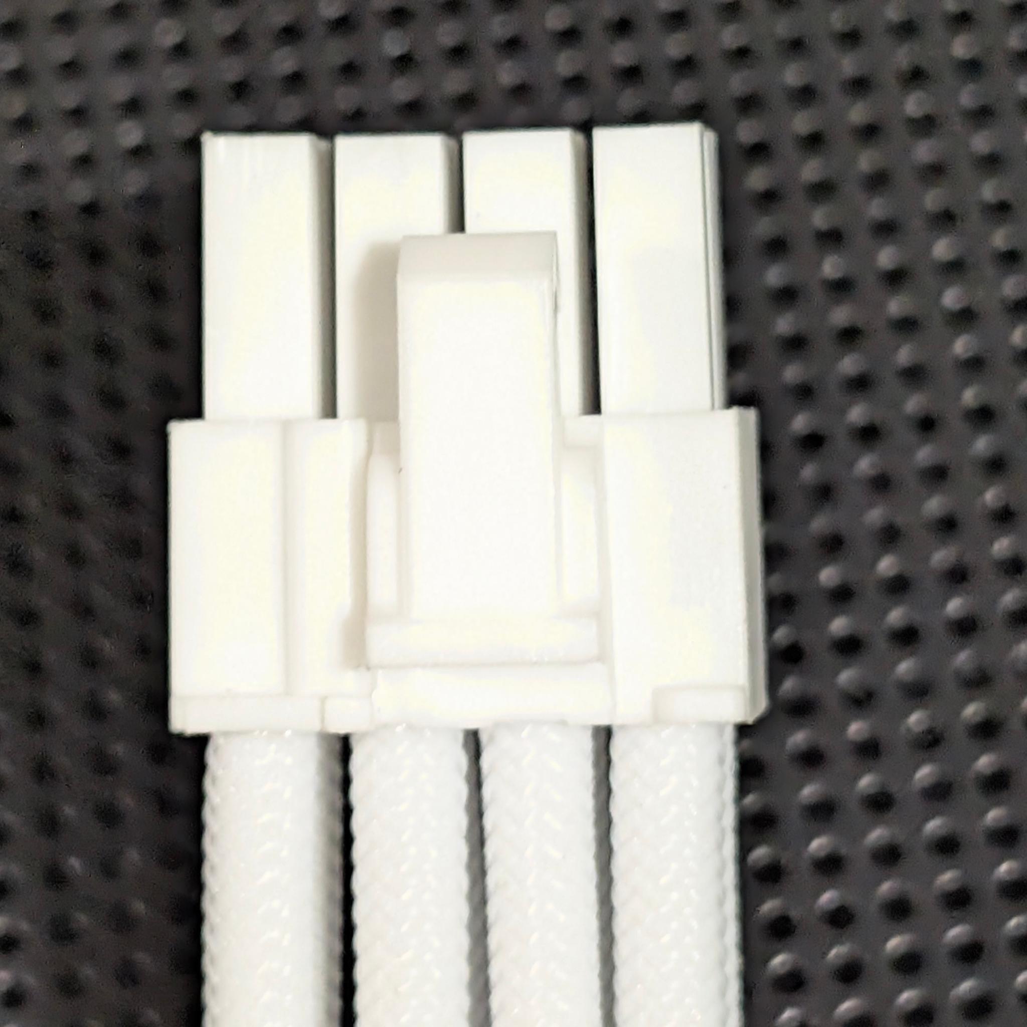 1x8 Pin PCIE White Cable Extension 16AWG