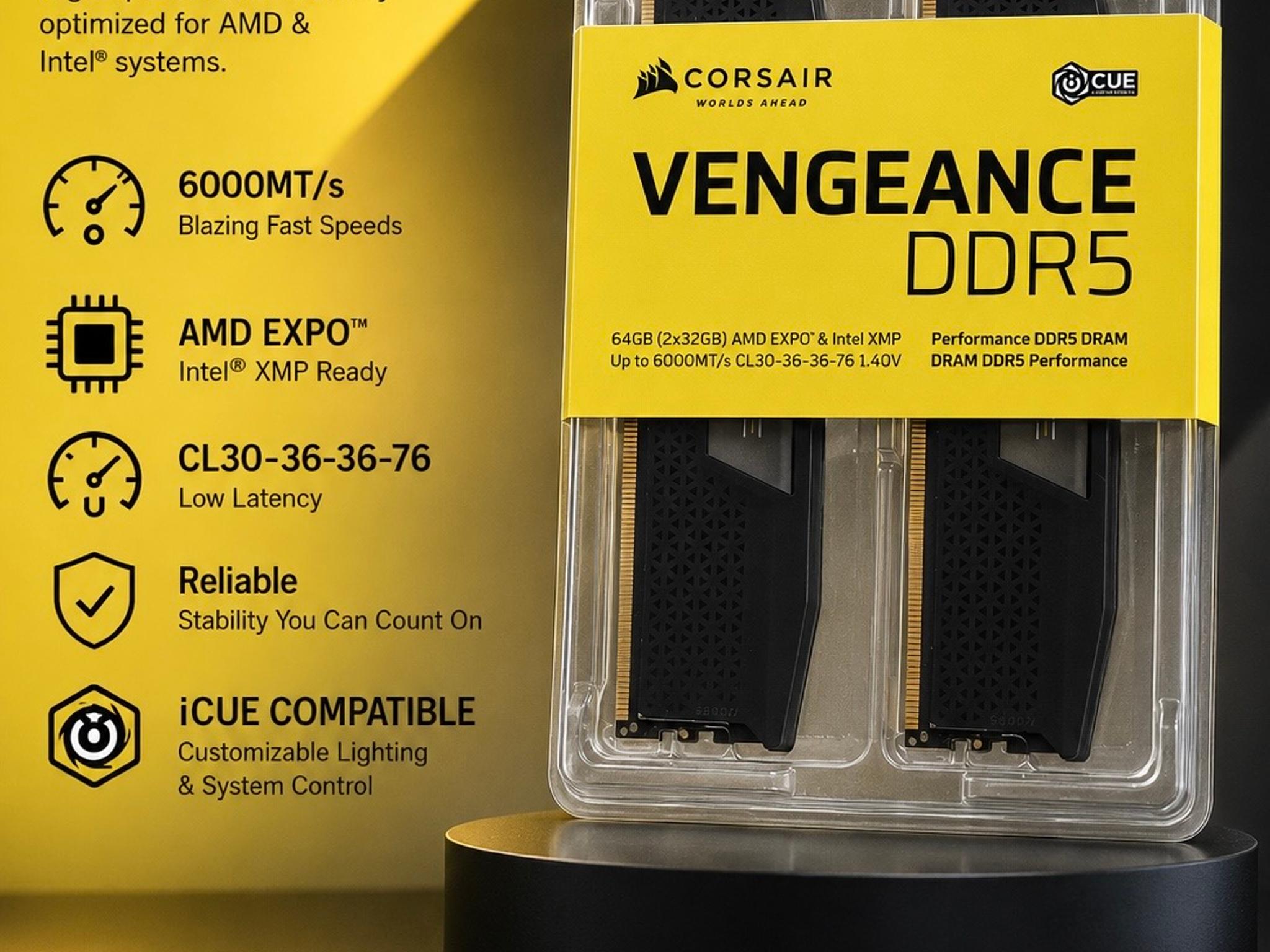 Corsair Vengeance DDR5 RAM 64GB