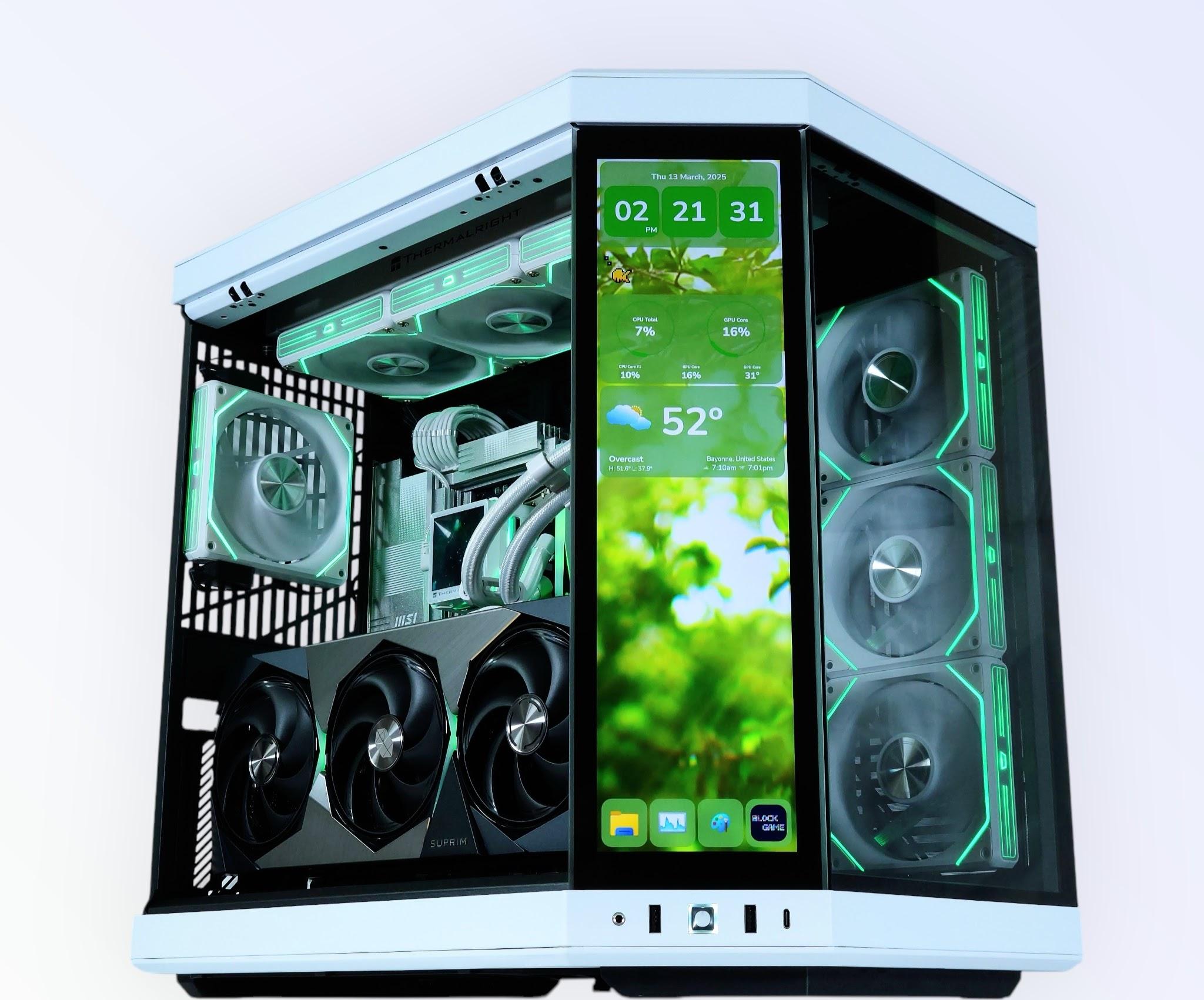 🤩🤍🖤Dream Gaming PC🏆Nvidia RTX 5080 16GB🏆 AMD Ryzen 7 9800X3D 3D V-Cache🏆 64GB DDR5🏆 4TB
