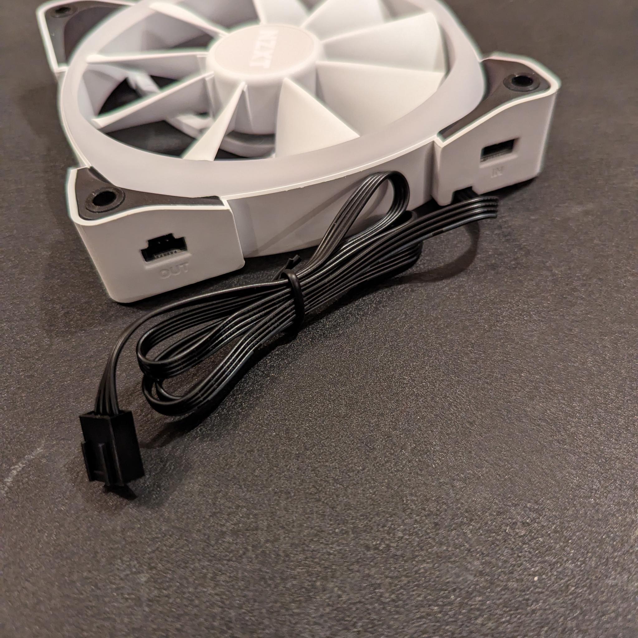 New NZXT AER RGB 2 120mm White ARGB Fan | Fluid Dynamic Bearing | PWM | From Kraken Z53