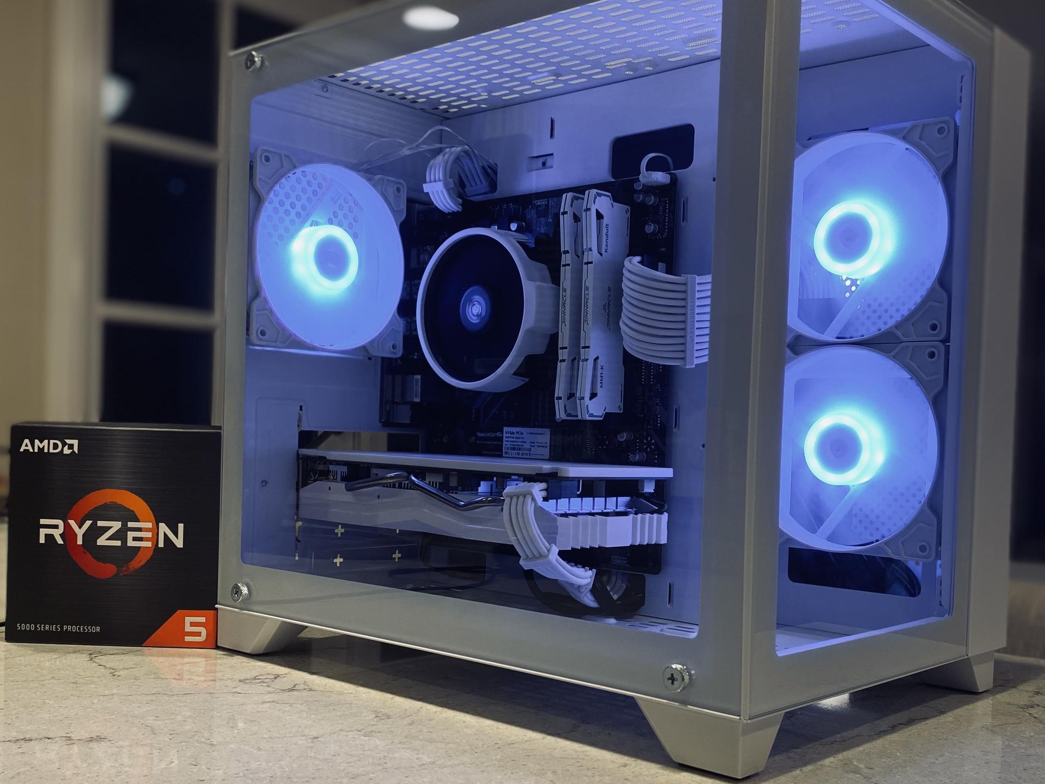 NEW❄️ICE❄️RX580 8 GB❄️Ryzen 5 5500❄️16 GB DDR4 RAM-Wi-Fi