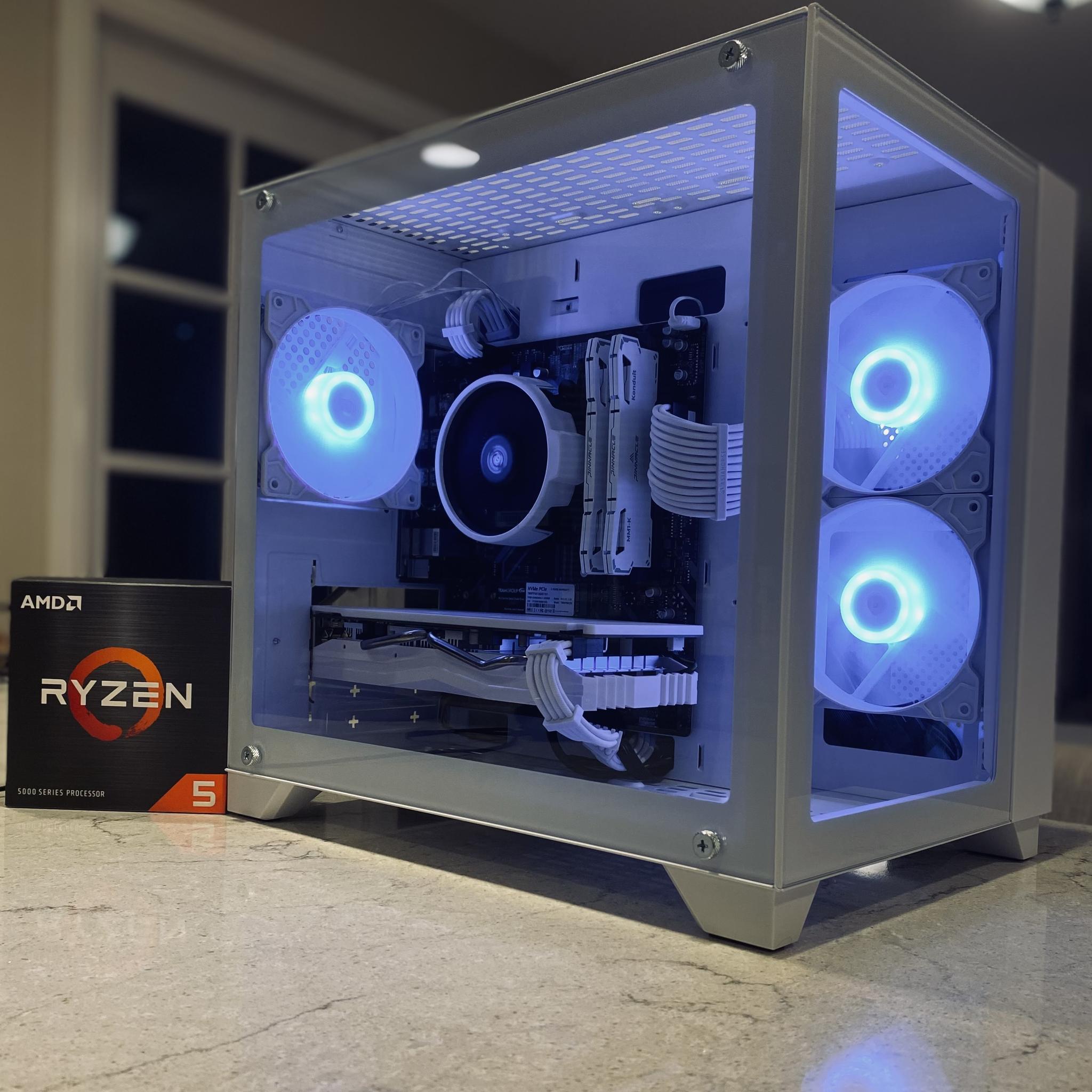 NEW❄️ICE❄️RX580 8 GB❄️Ryzen 5 5500❄️16 GB DDR4 RAM-Wi-Fi