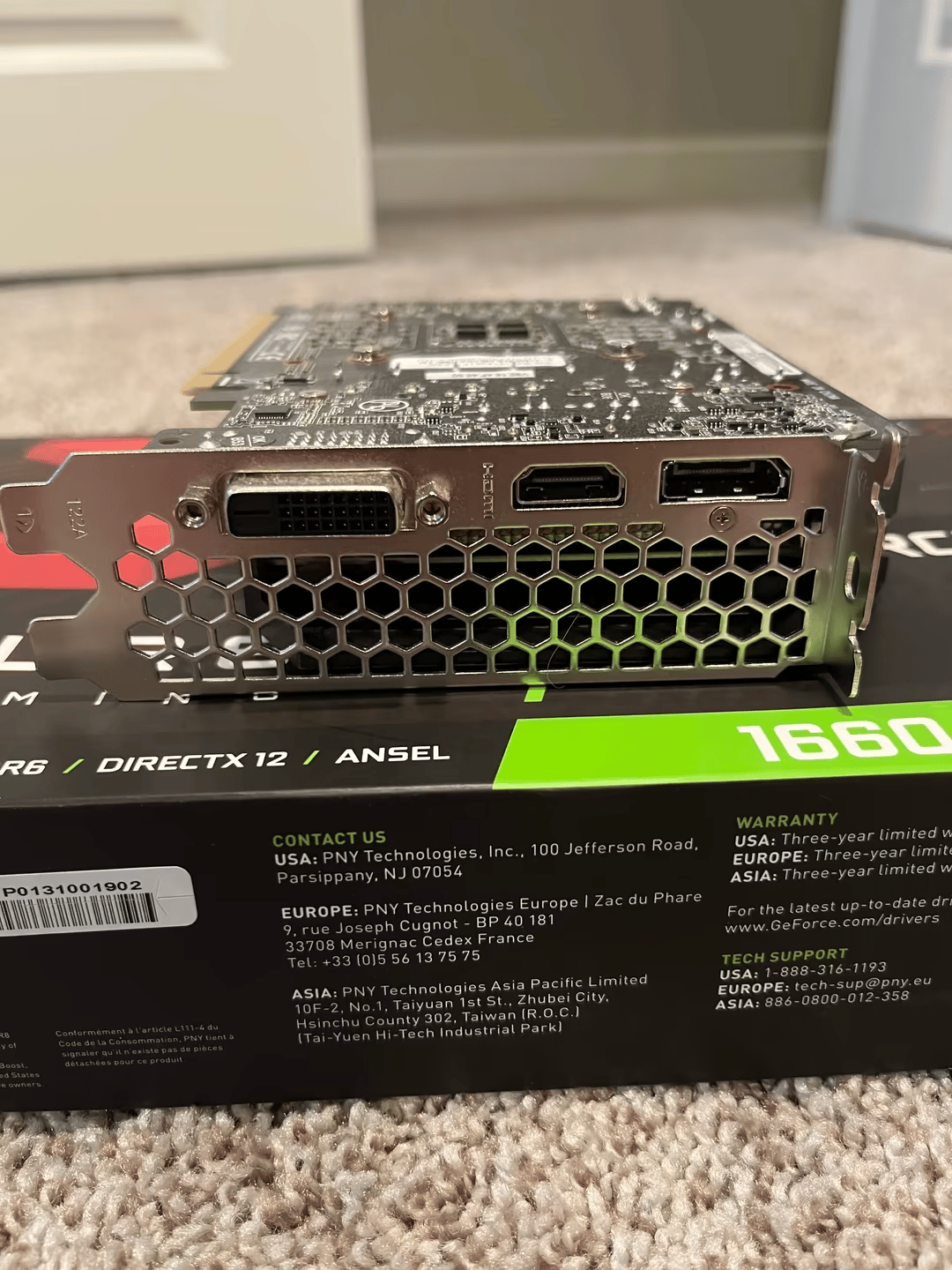 Used - PNY GeForce GTX 1660 Super 6Gb Black - Used