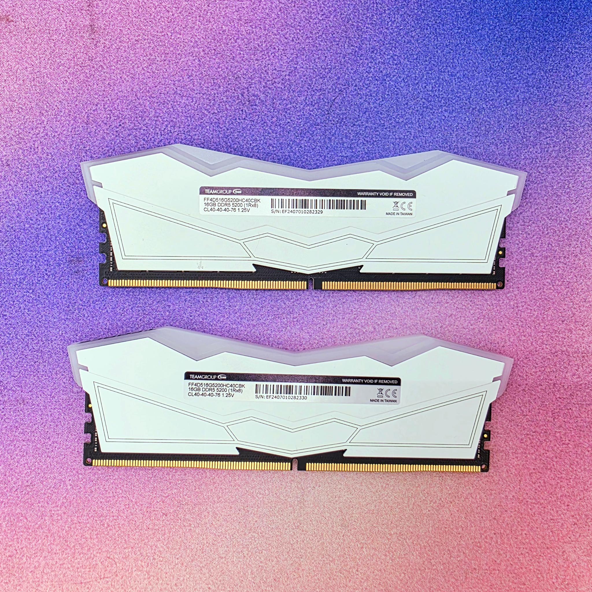 TEAMGROUP T-Force Delta RGB DDR5 Ram 32GB (2x16GB) 5200MHz CL40