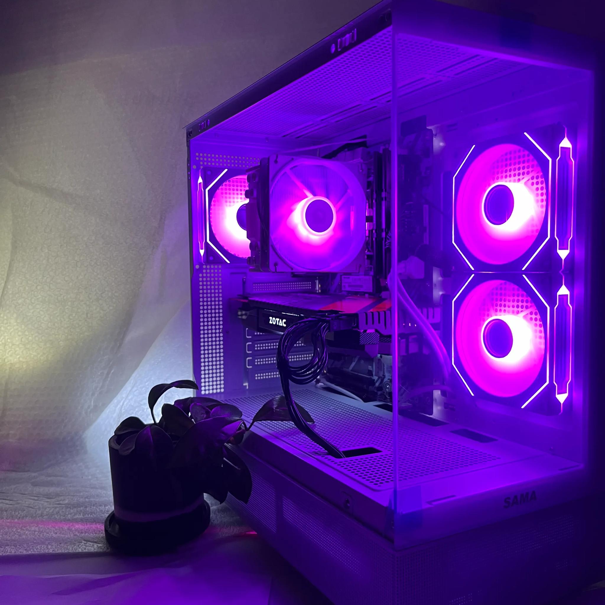CUSTOM WHITE GAMING PC! (RYZEN 5 5500+NVIDIA GTX 1070) 100FPS BLACKOPS 6 FORTNITE VALORANT