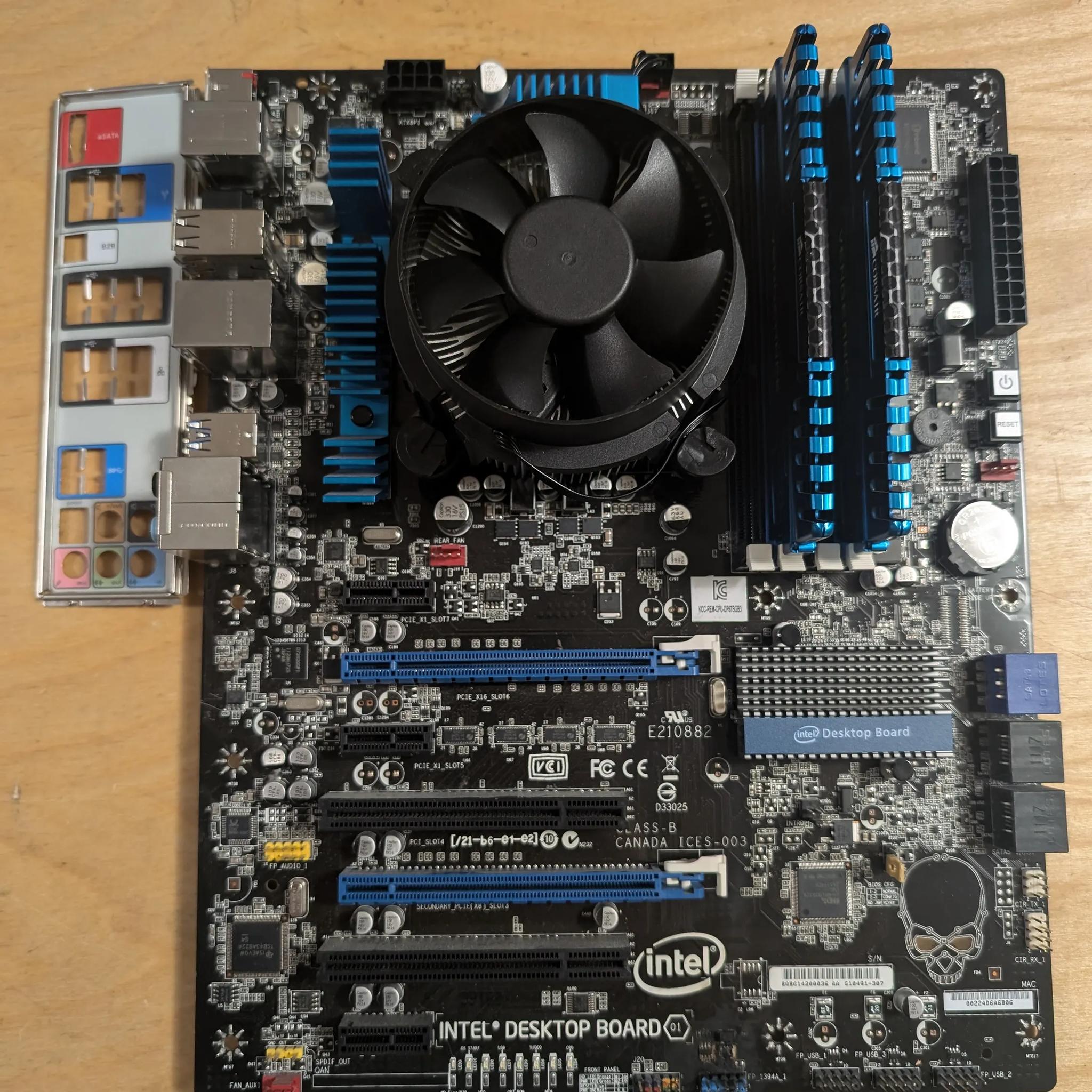Intel DP67BG + i7 3770 + 16GB DDR3 1600mhz