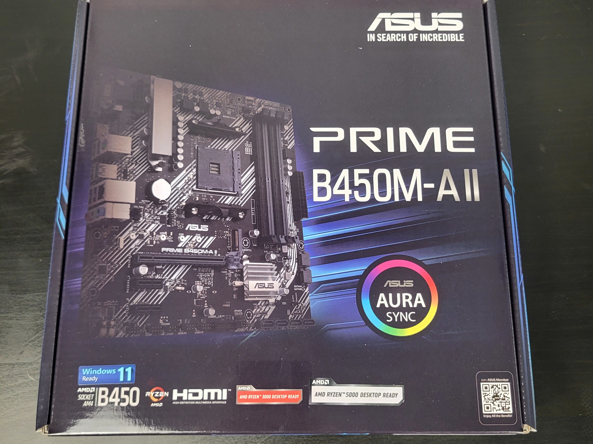 ASUS Prime B450M-A II Motherboard (BRAND NEW)