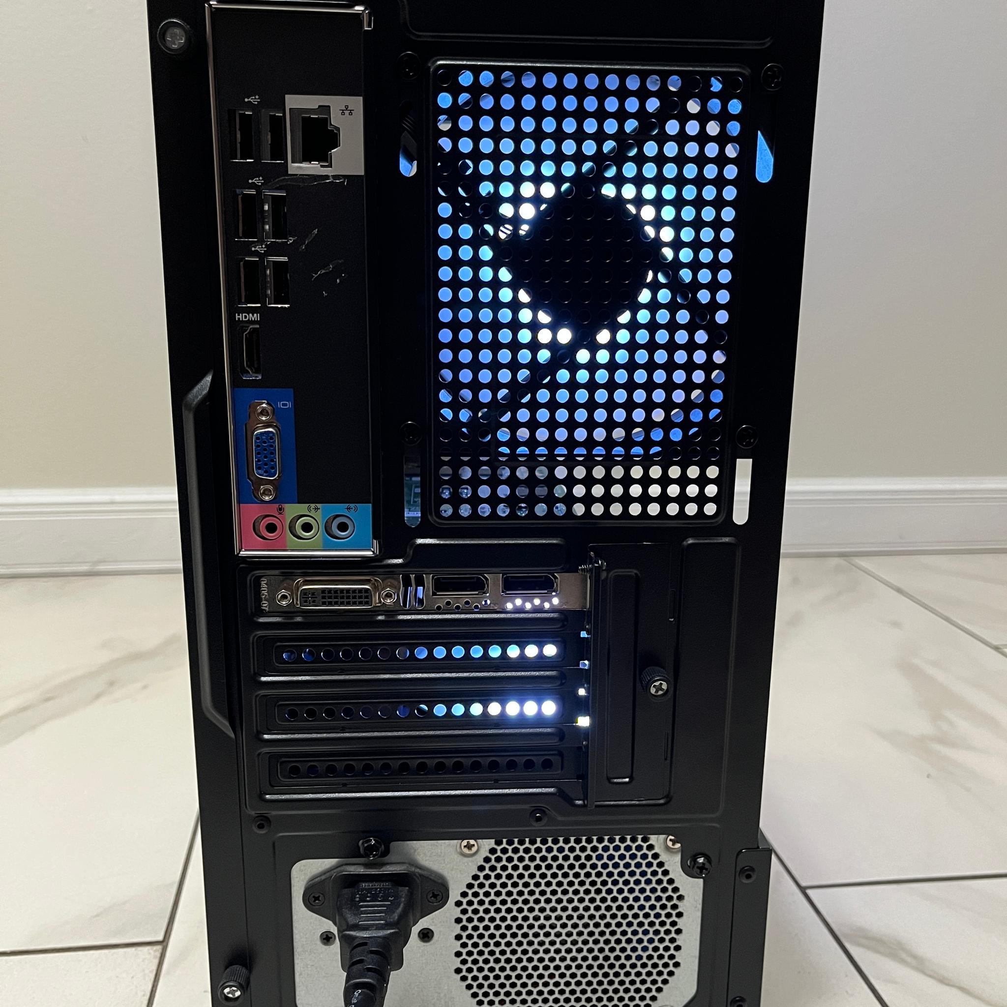 Super Budget Gaming PC - Intel i5-2400, NVIDIA 4GB GPU, 16GB RAM, 628GB Storage, w/ Wi-Fi & BT