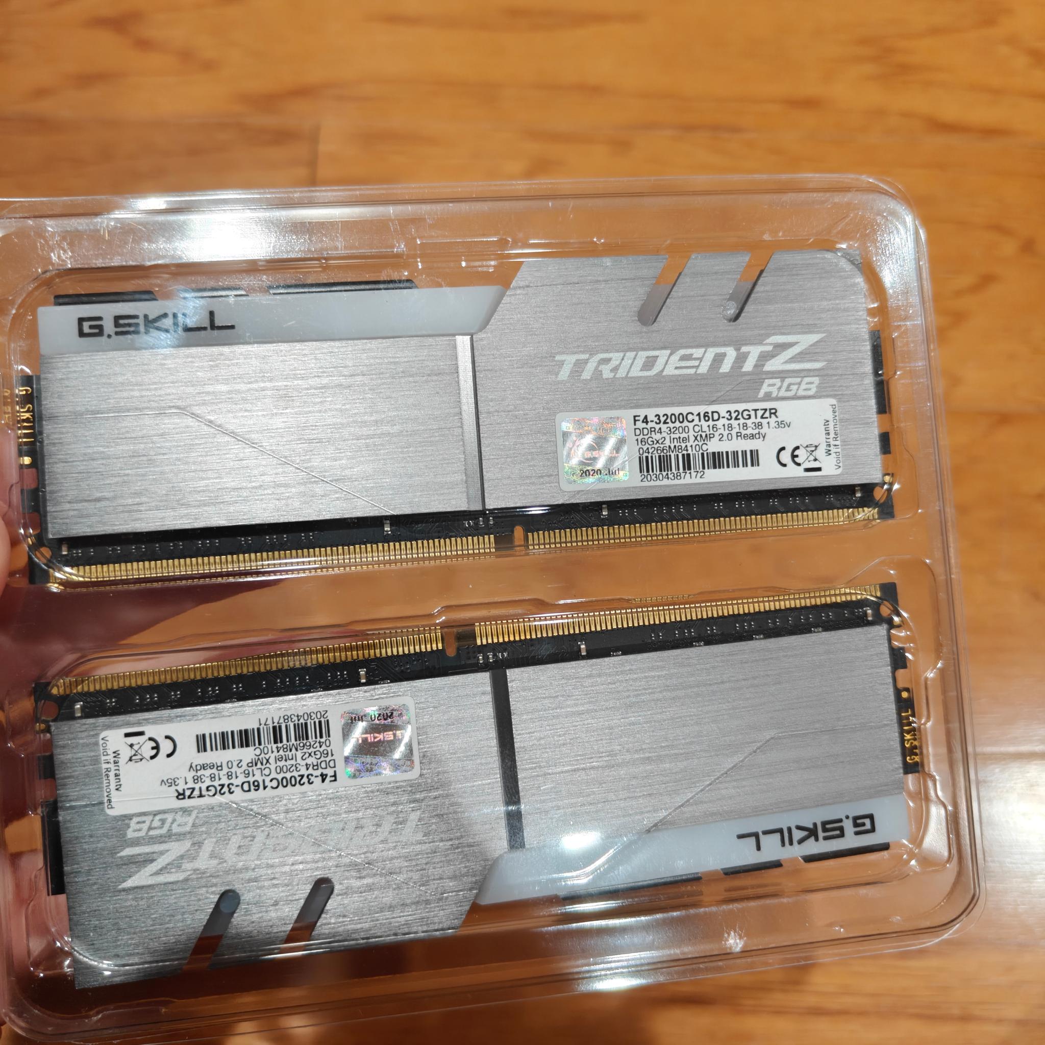 G.Skill TRIDENTZ RGB 32GB DDR4-3200 kit (2x16)